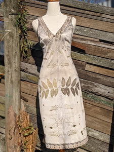 Vintage Lace Petticoat Dress ~ Dark Grevillea ~ S