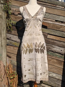 Vintage Lace Petticoat Dress ~ Dark Grevillea ~ S