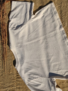 Cropped Cotton Tee ~ XL ~ Flower Pounded
