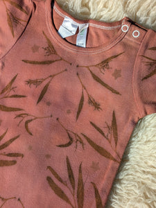 Organic Cotton Infant One-Piece ~ Plum Blossom ~ 12-18mths