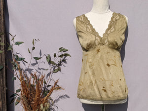 Vintage Lace Cami ~ Marigold Dyed ~ M
