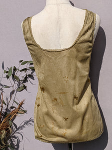 Vintage Lace Cami ~ Marigold Dyed ~ M