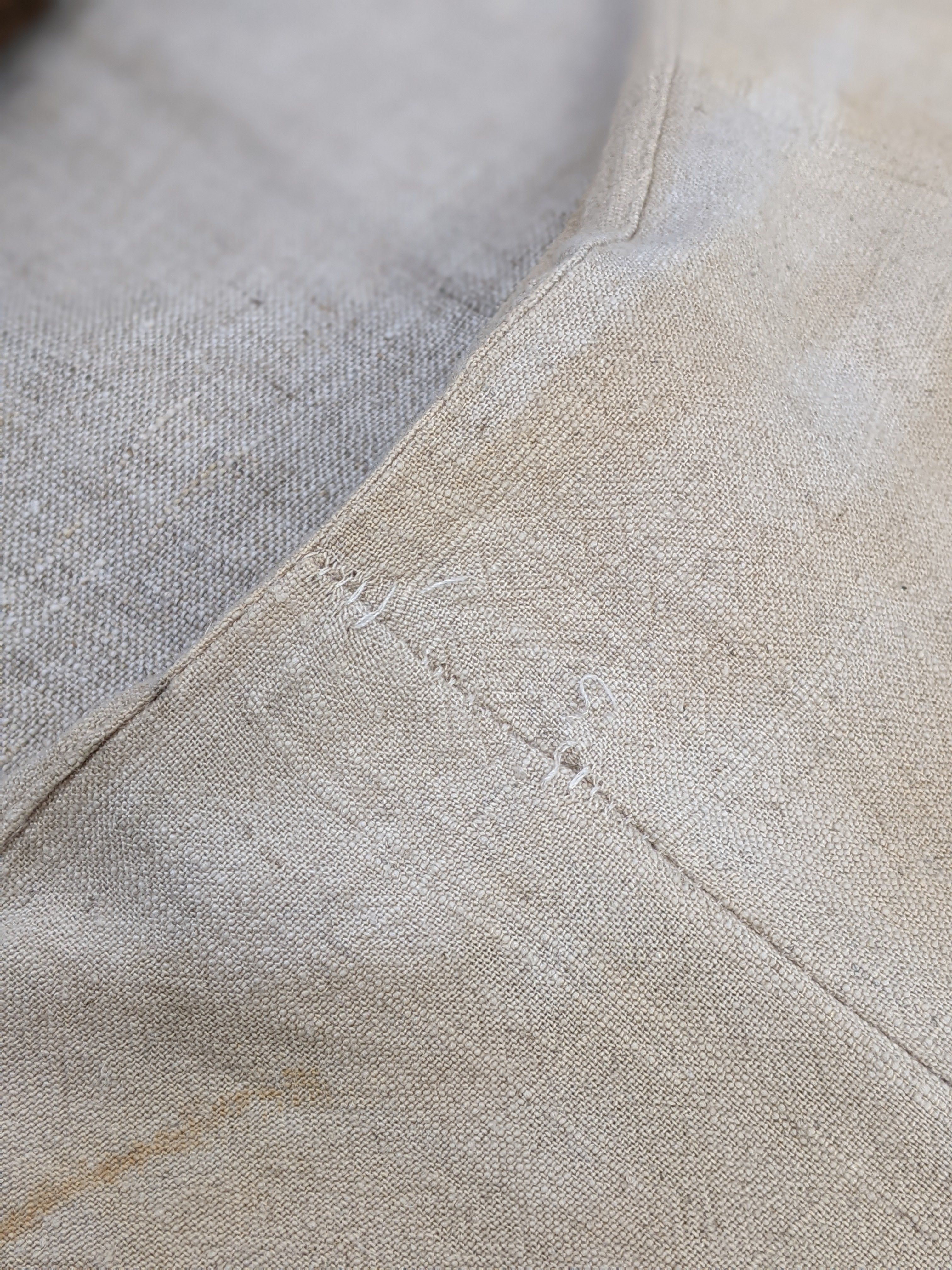 Linen Wide Leg 3/4 Pants ~ S ~ Eucalyptus Garden