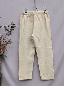 Linen Madder Maple Leaf Pants ~ M ~
