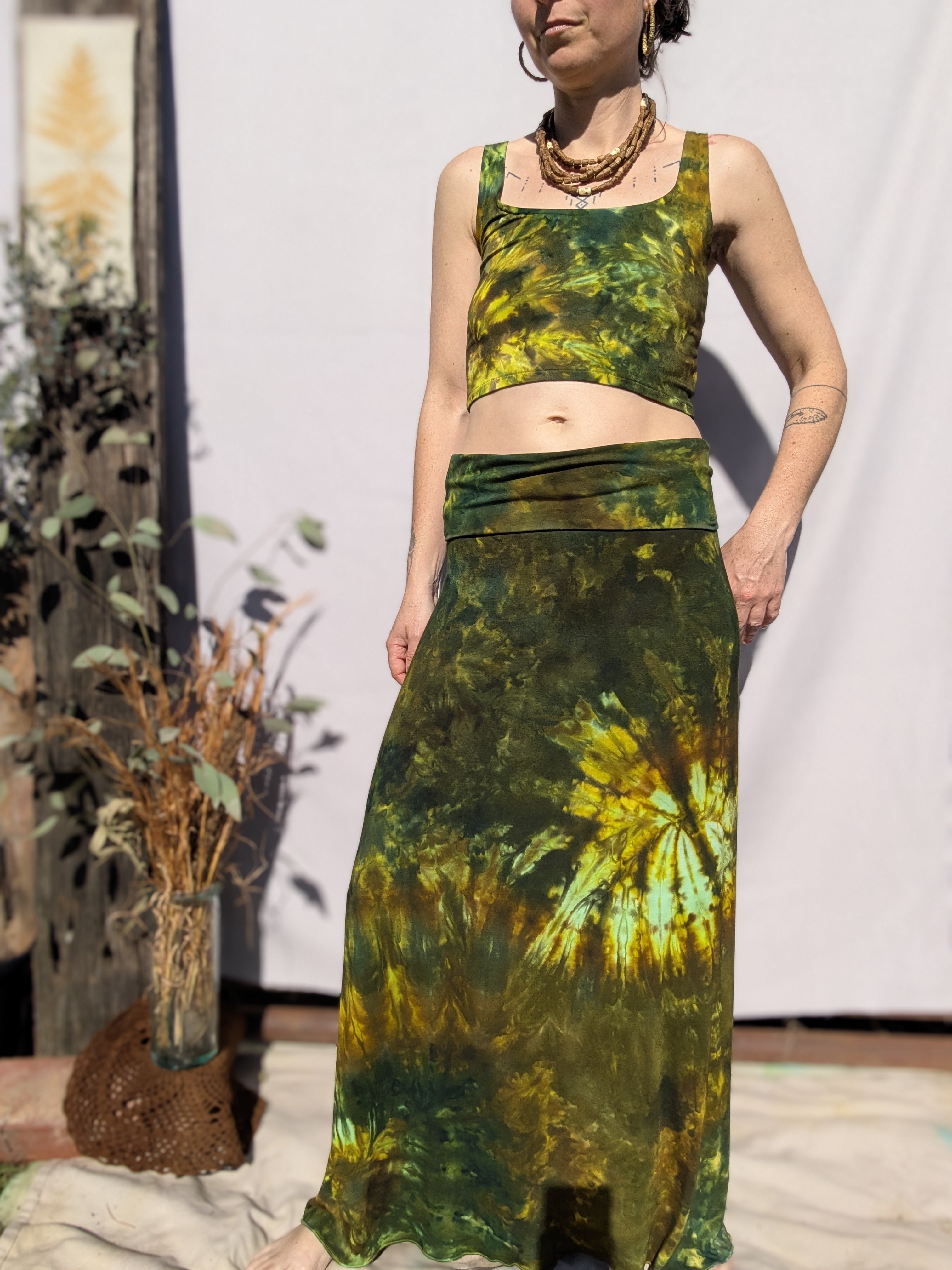 Botanical Bamboo Ice Dyed Matching Set ~ S/M