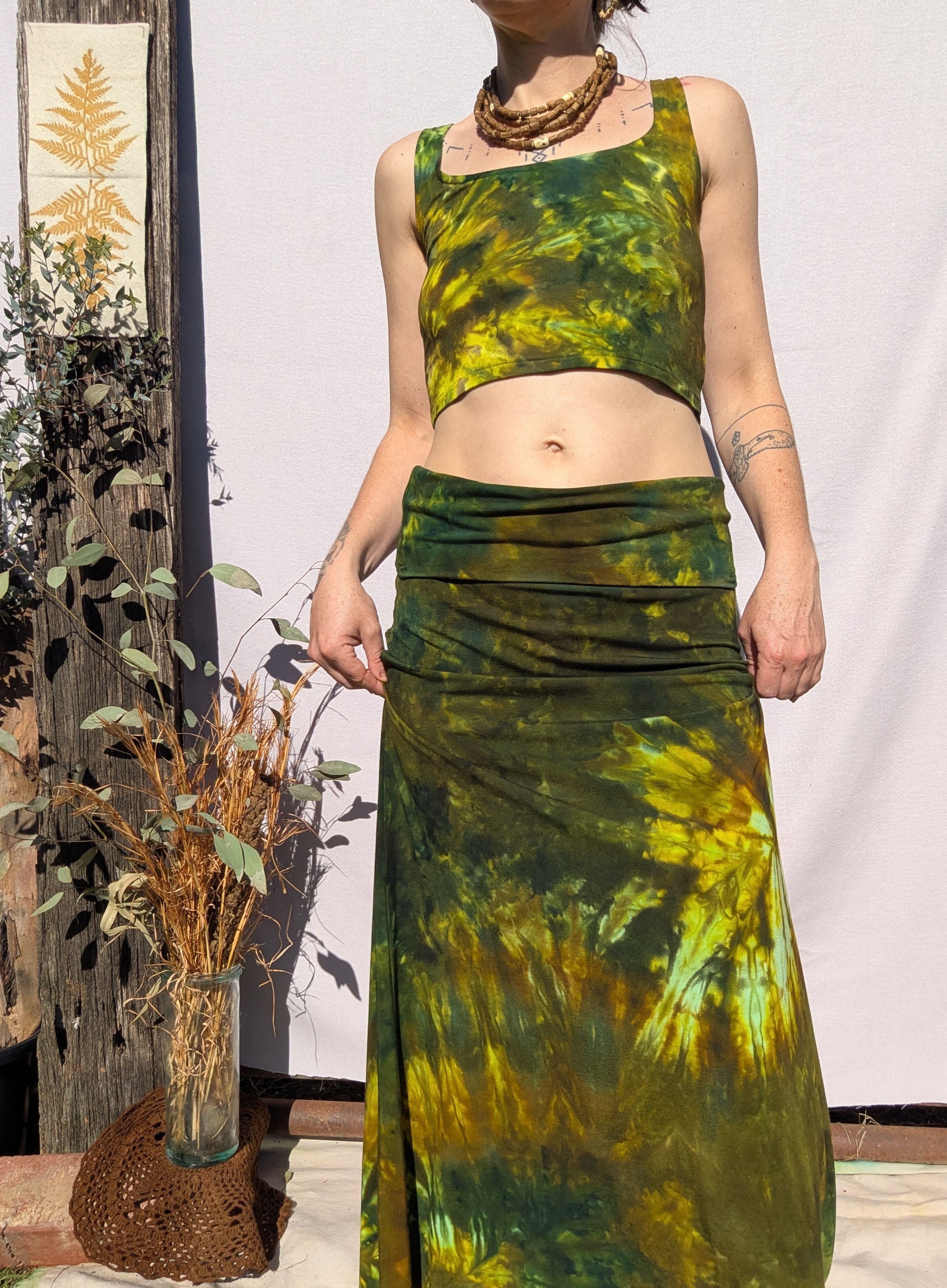 Botanical Bamboo Ice Dyed Matching Set ~ S/M