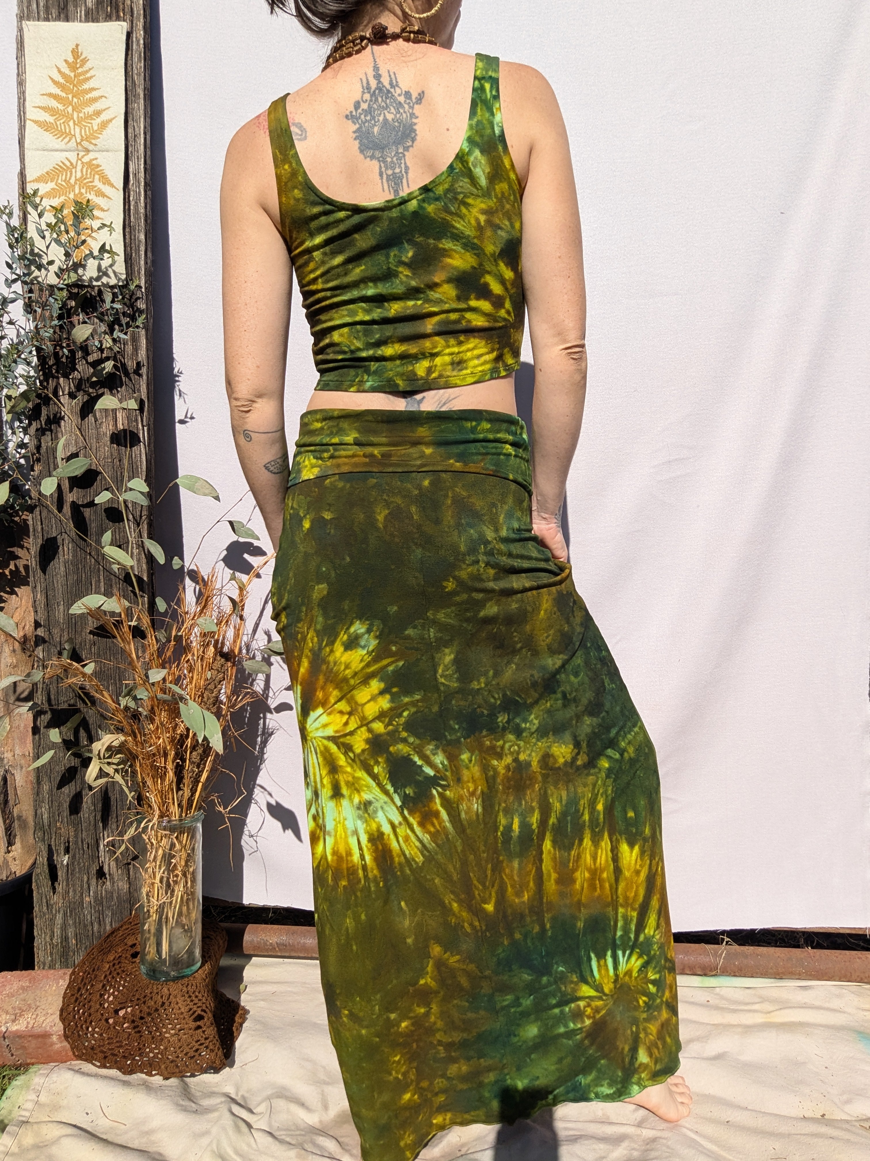 Botanical Bamboo Ice Dyed Matching Set ~ S/M