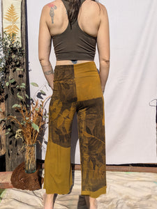 Bamboo 3/4 Yoga Pant in Golden Ochre ~ S/M