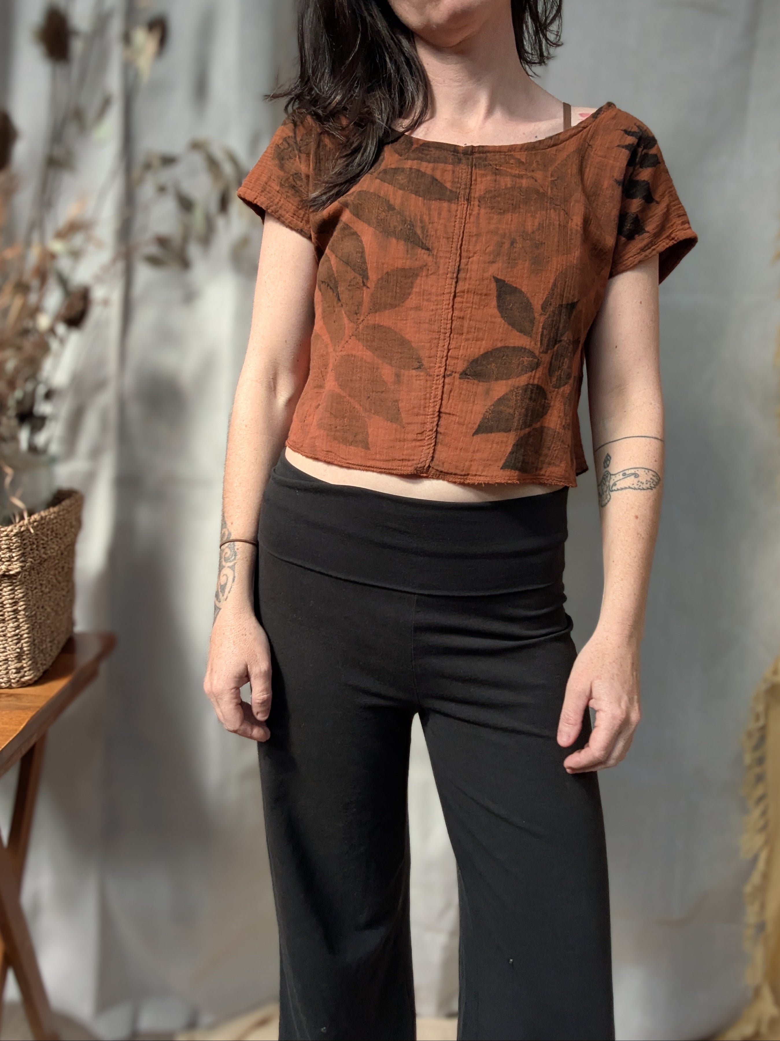 Boxy Sol Top ~ Rust