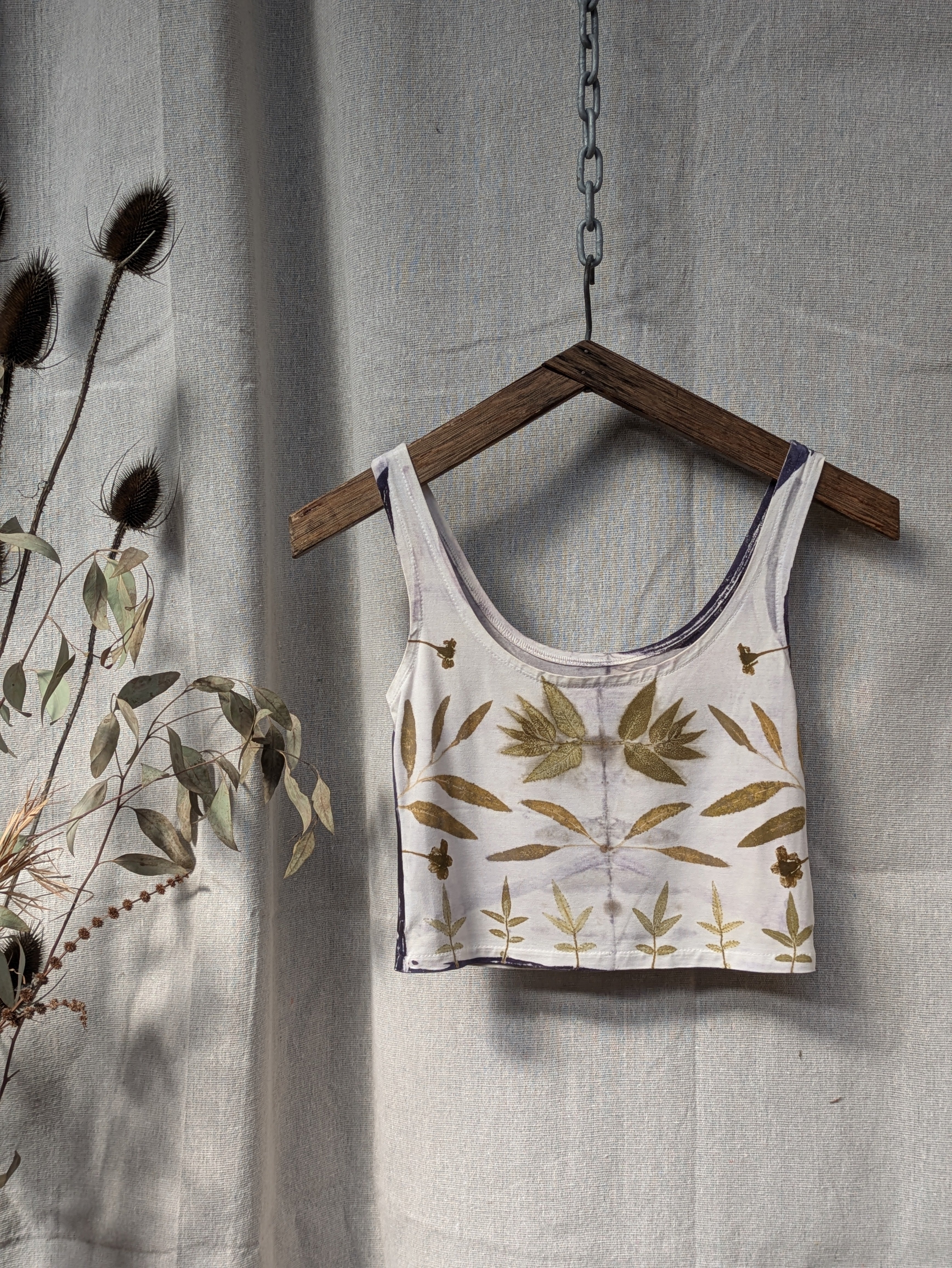 Bamboo Crop Top ~ Marigold Pearl
