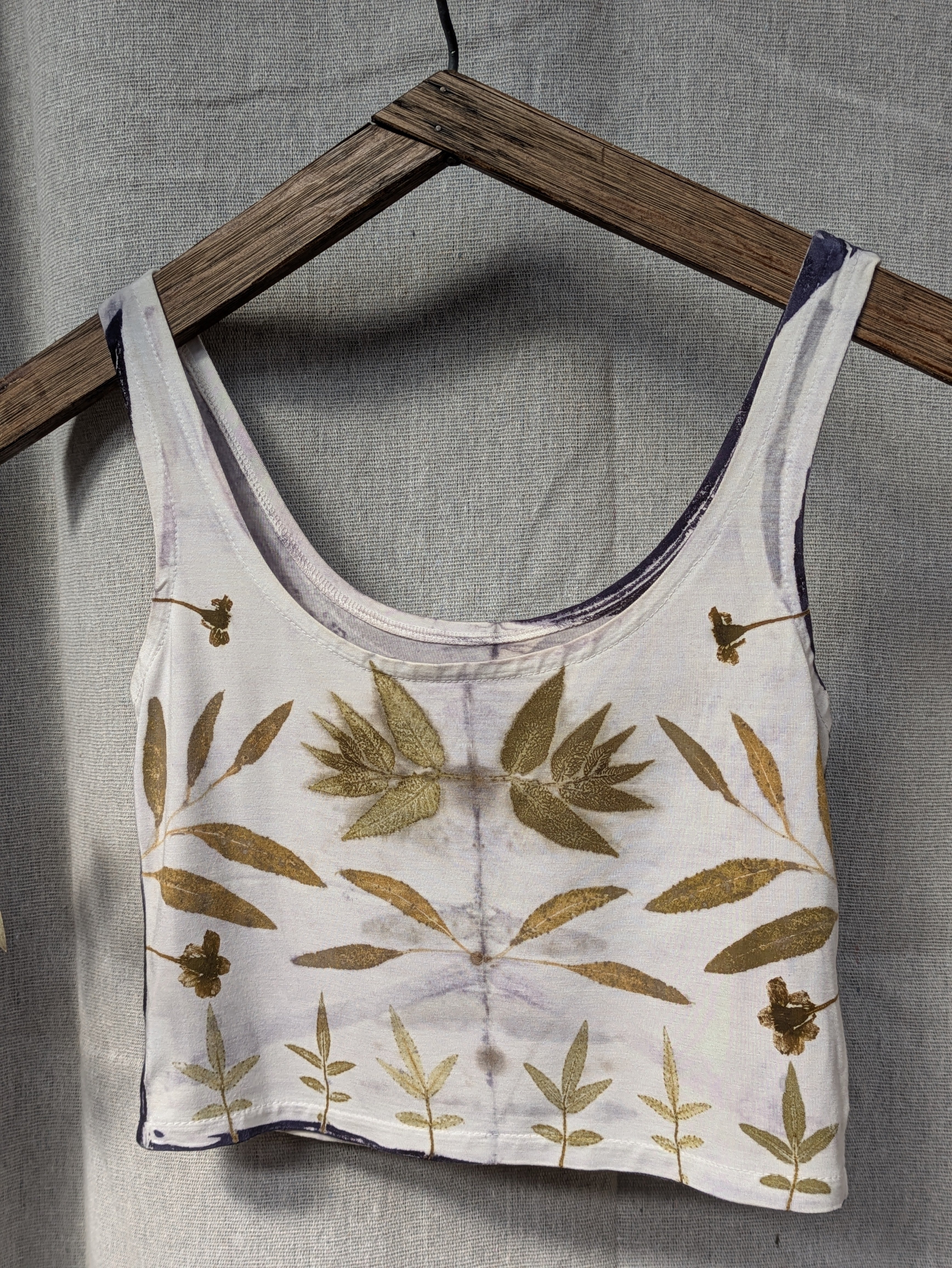 Bamboo Crop Top ~ Marigold Pearl