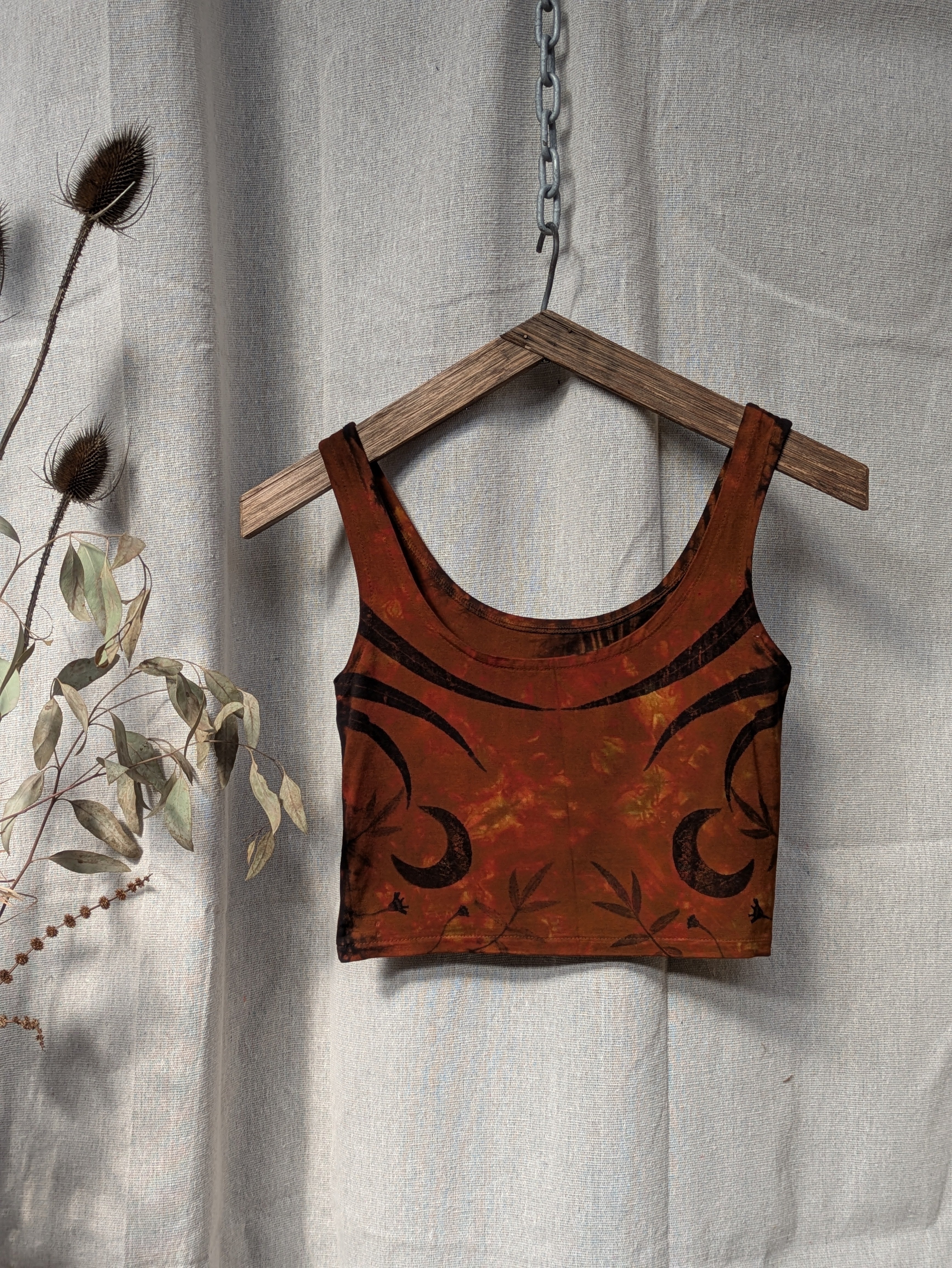 Bamboo Crop Top ~ Terracotta Moon