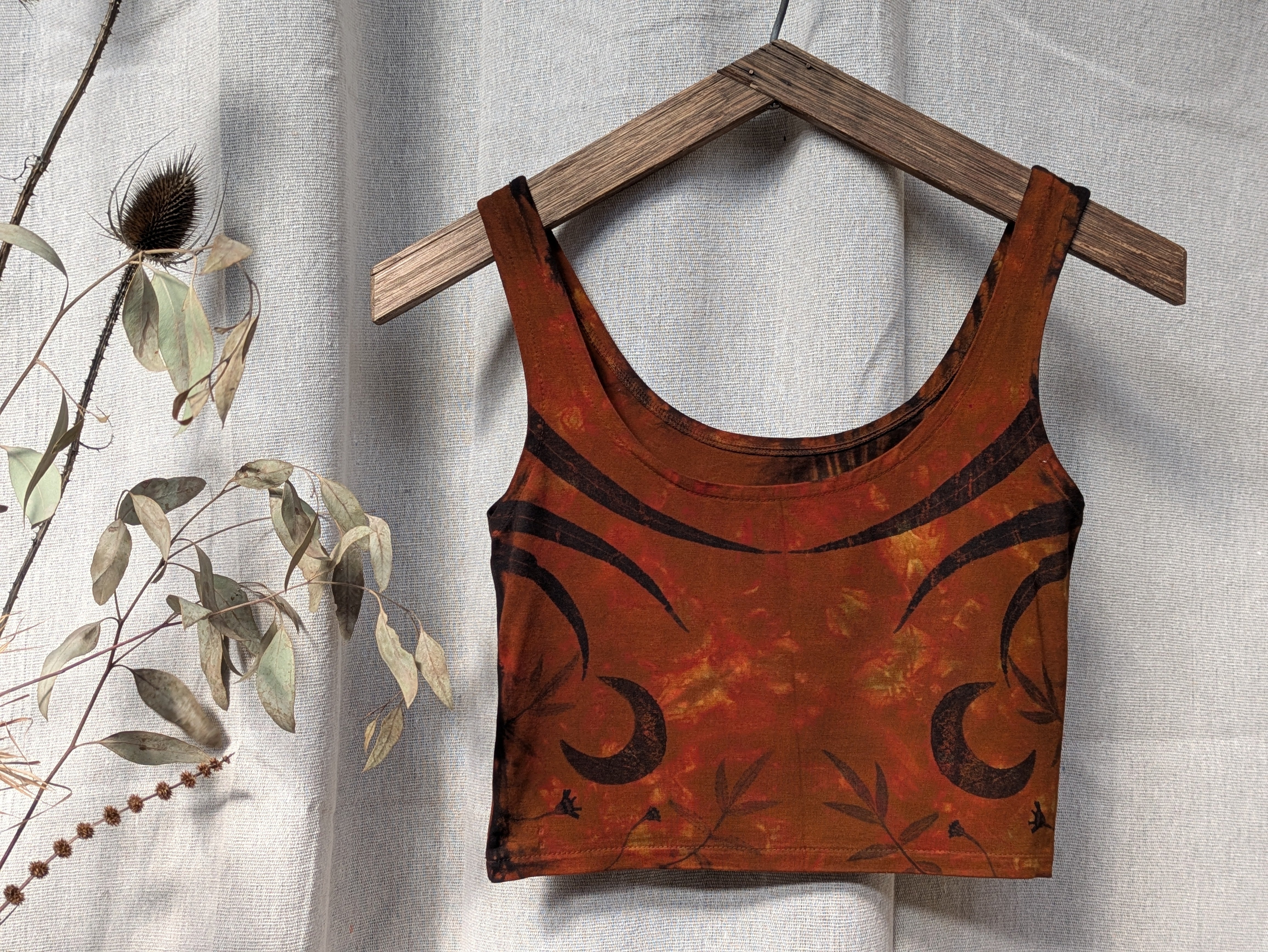 Bamboo Crop Top ~ Terracotta Moon