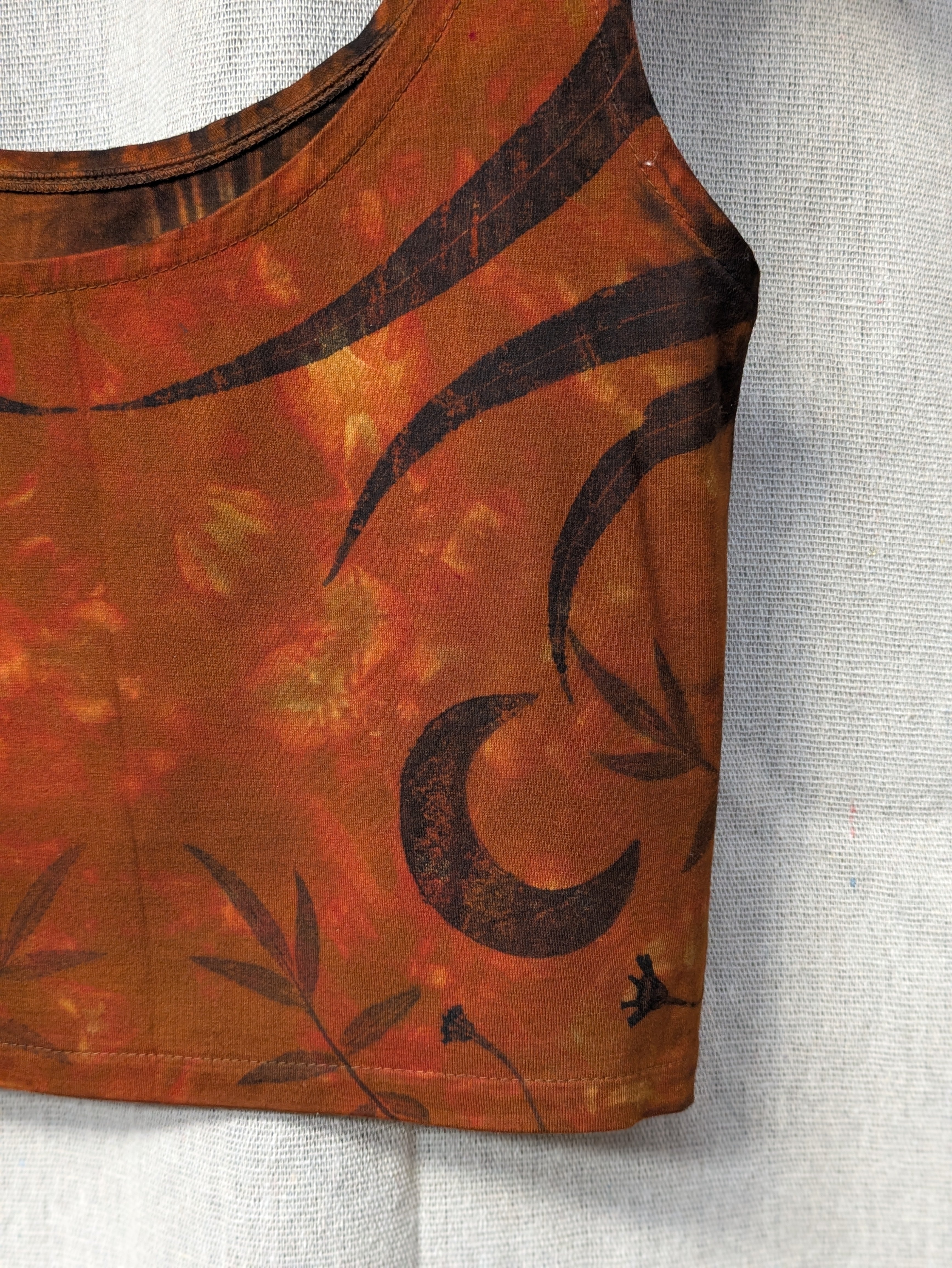 Bamboo Crop Top ~ Terracotta Moon