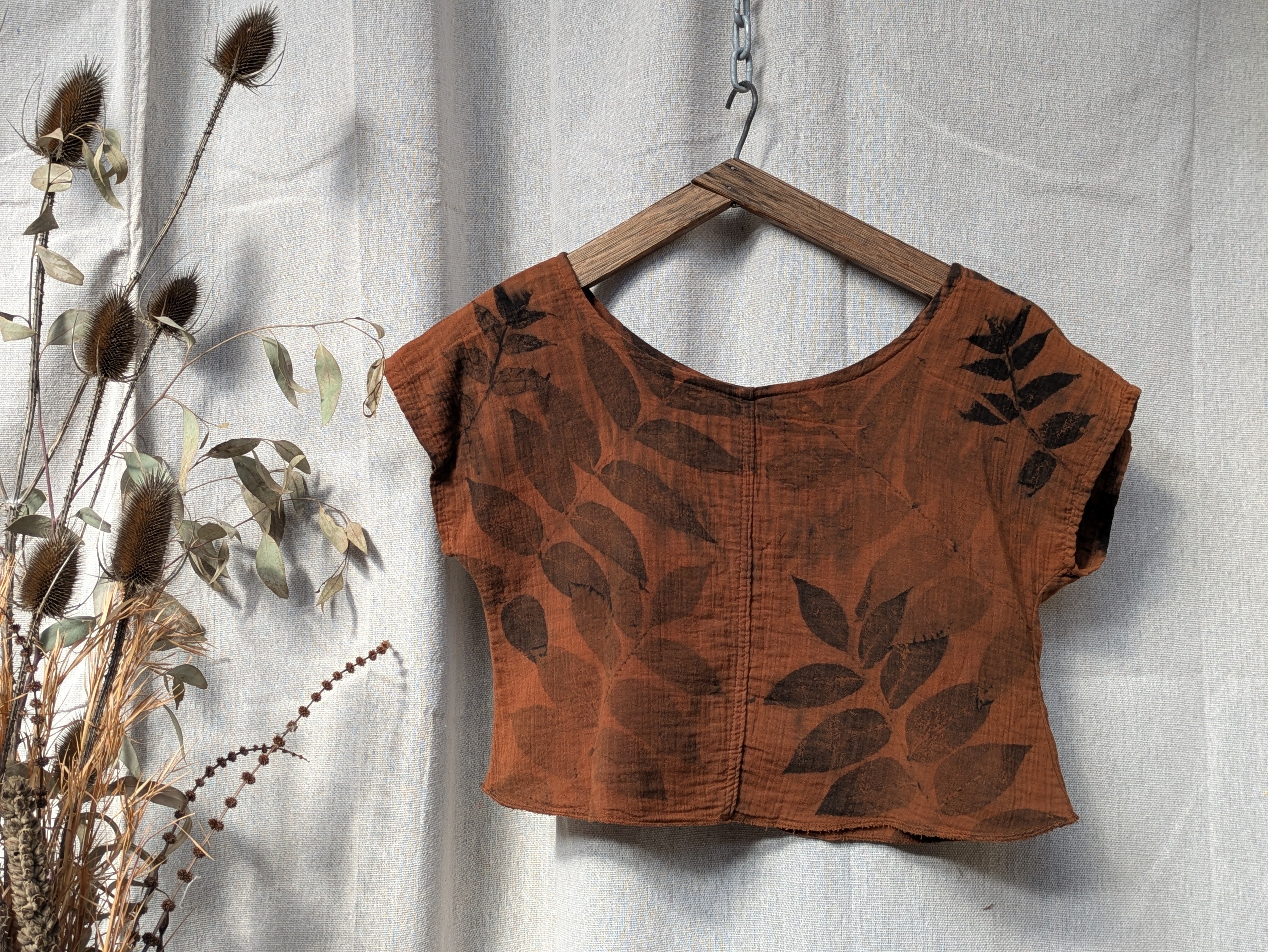 Boxy Sol Top ~ Rust