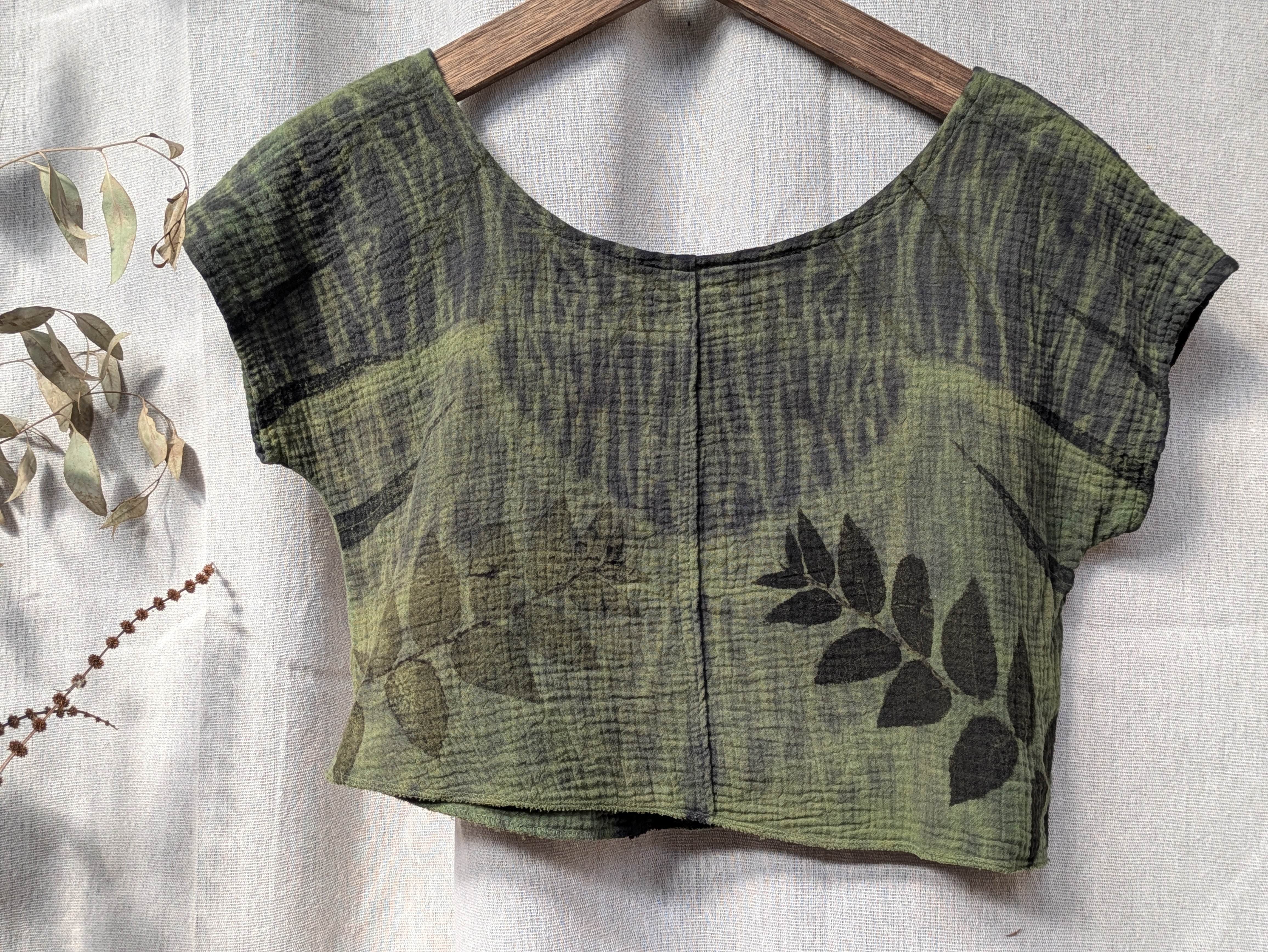 Boxy Sol Top ~ Forest Green