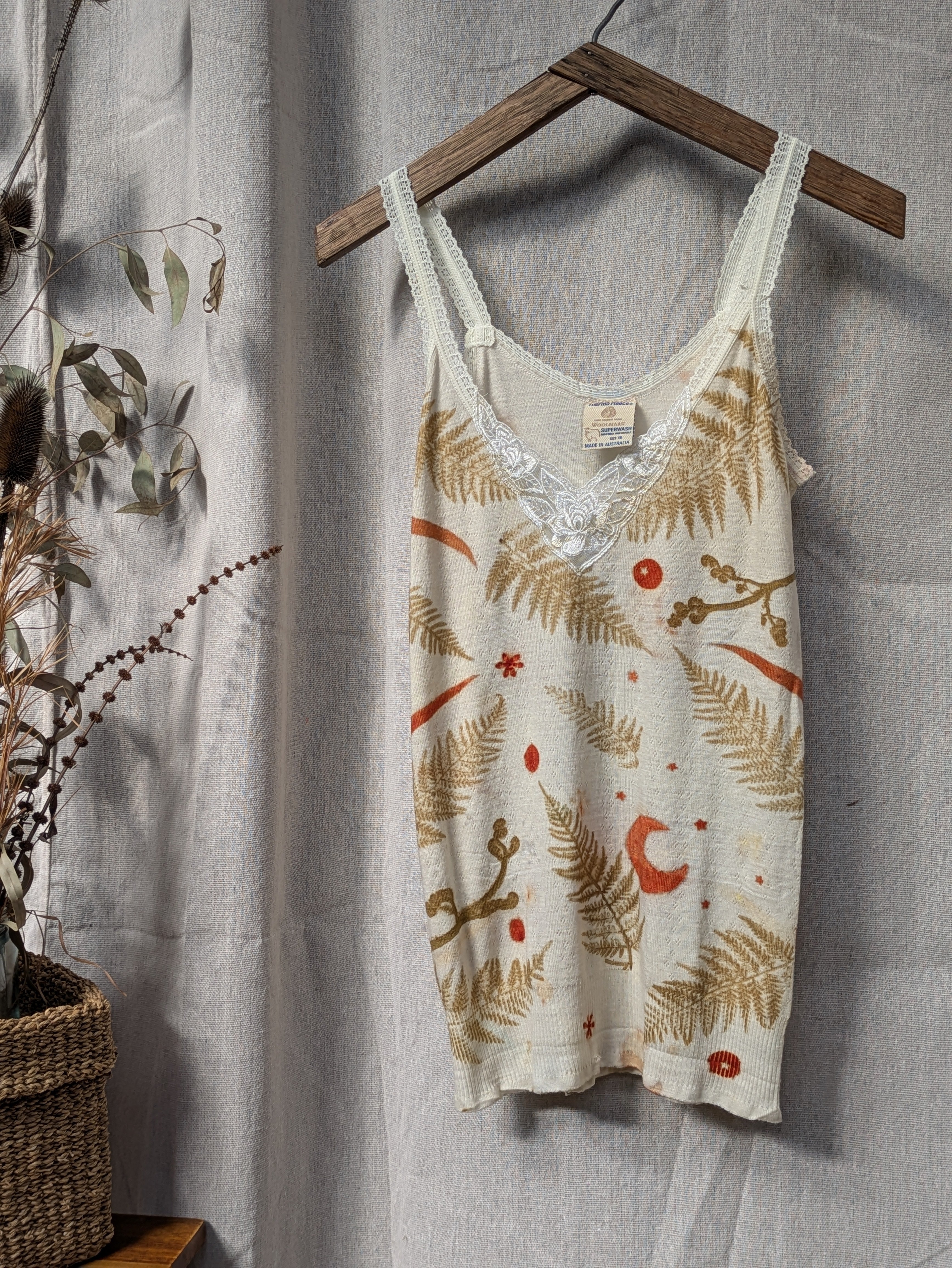Merino Fern + Moon Singlet ~ L