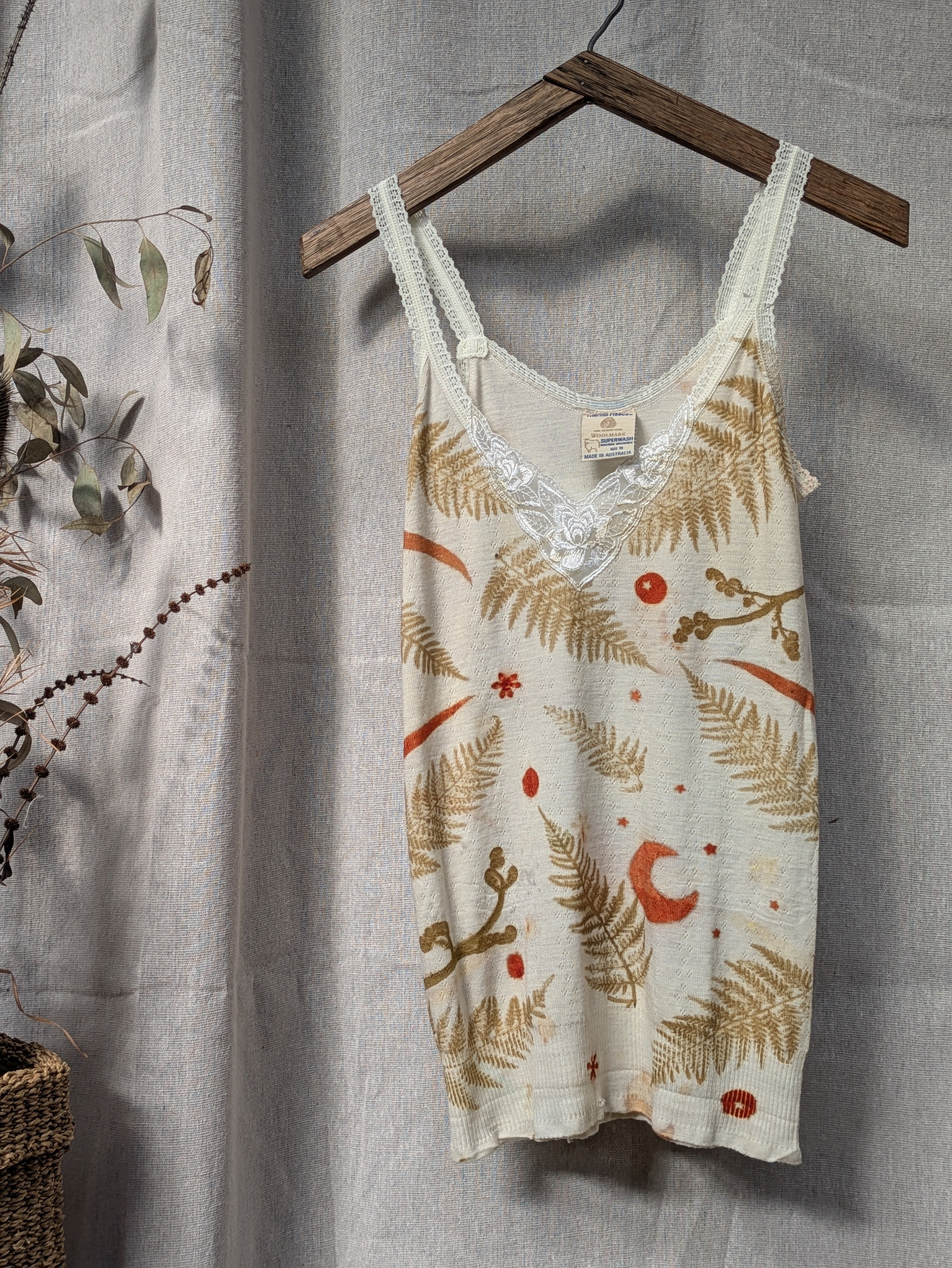 Merino Fern + Moon Singlet ~ L