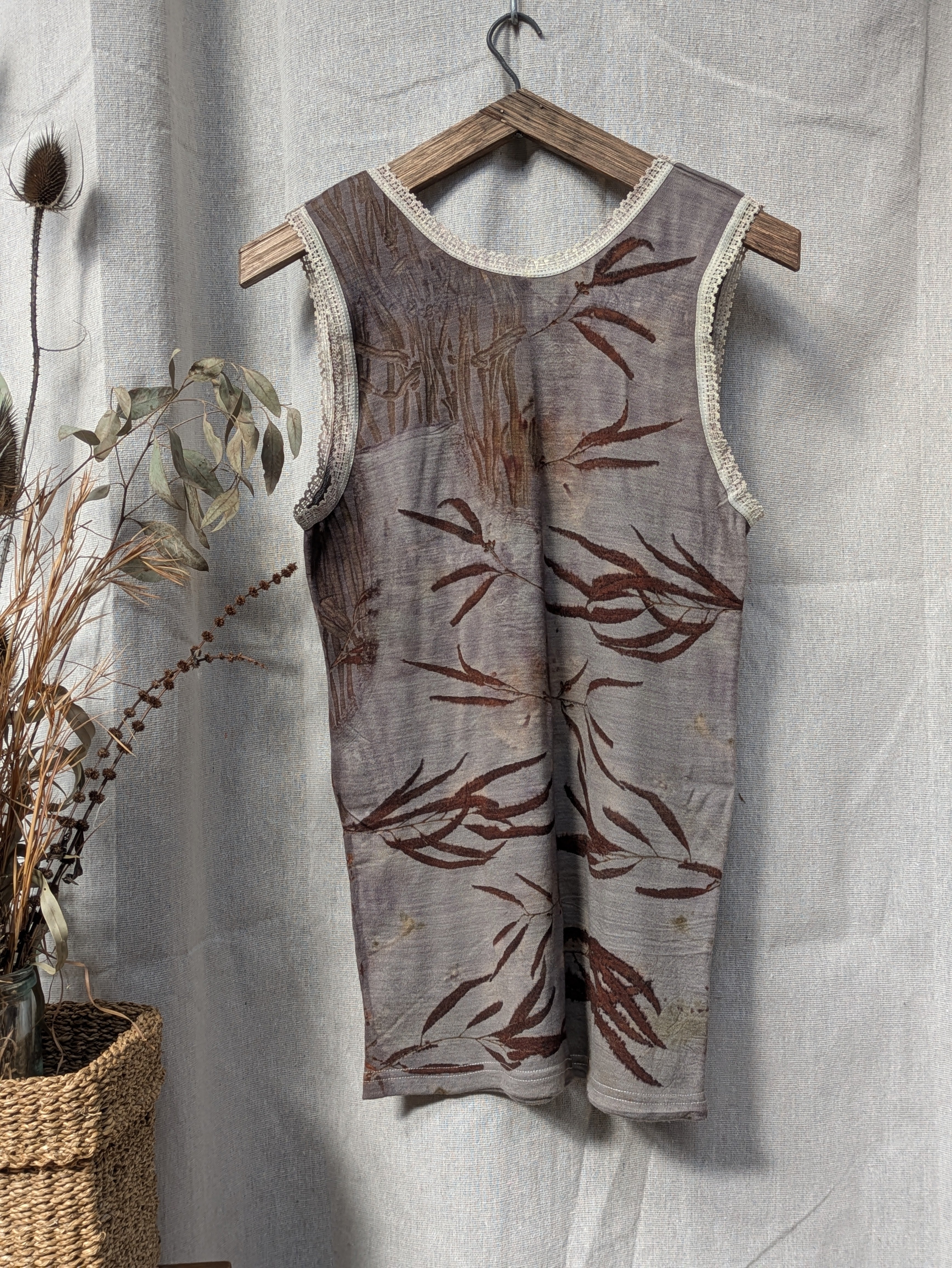 Botanical Merino Singlet Top ~ XL