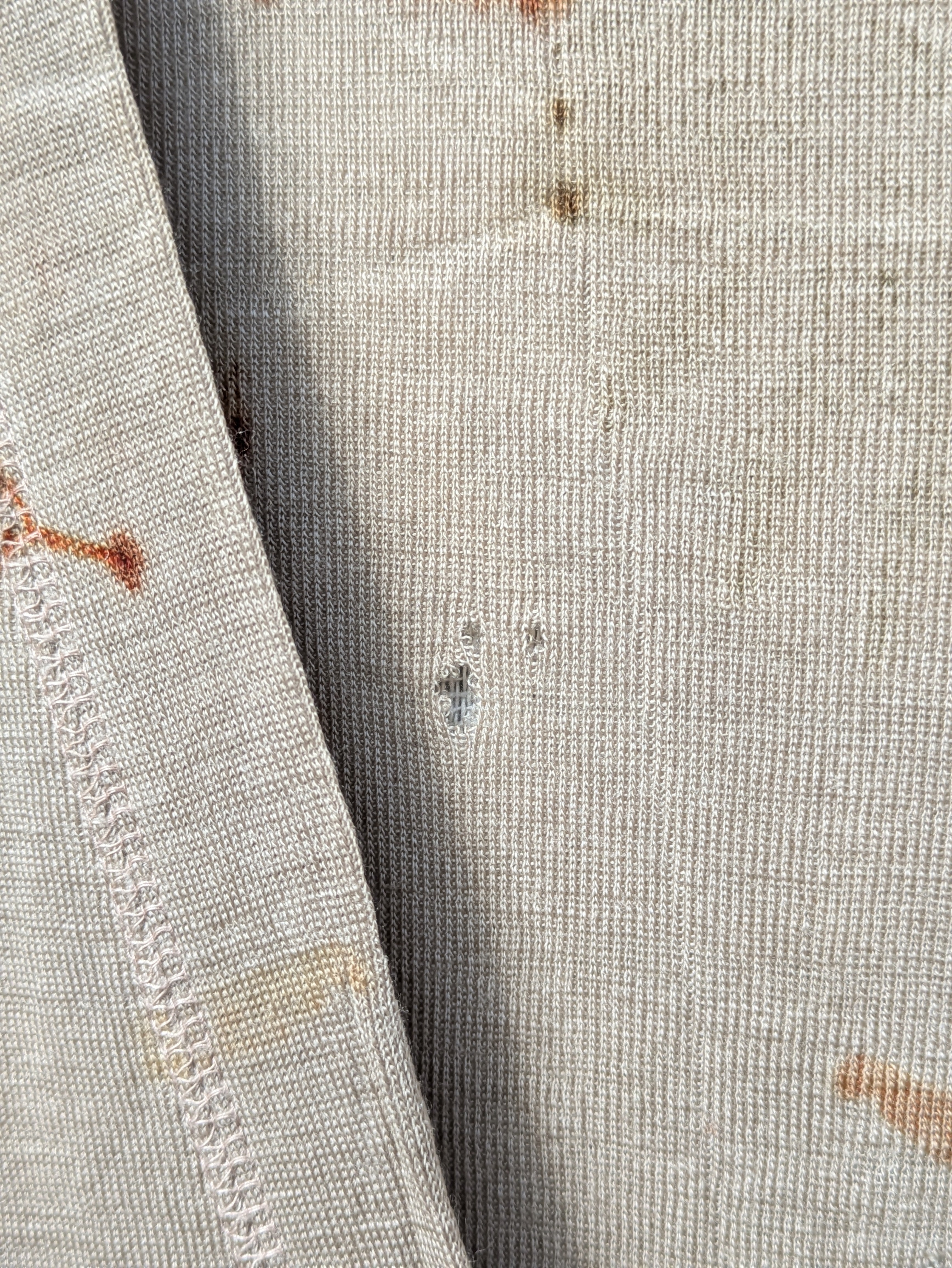 Merino Wool Cardigan ~ Ferns ~ Size L