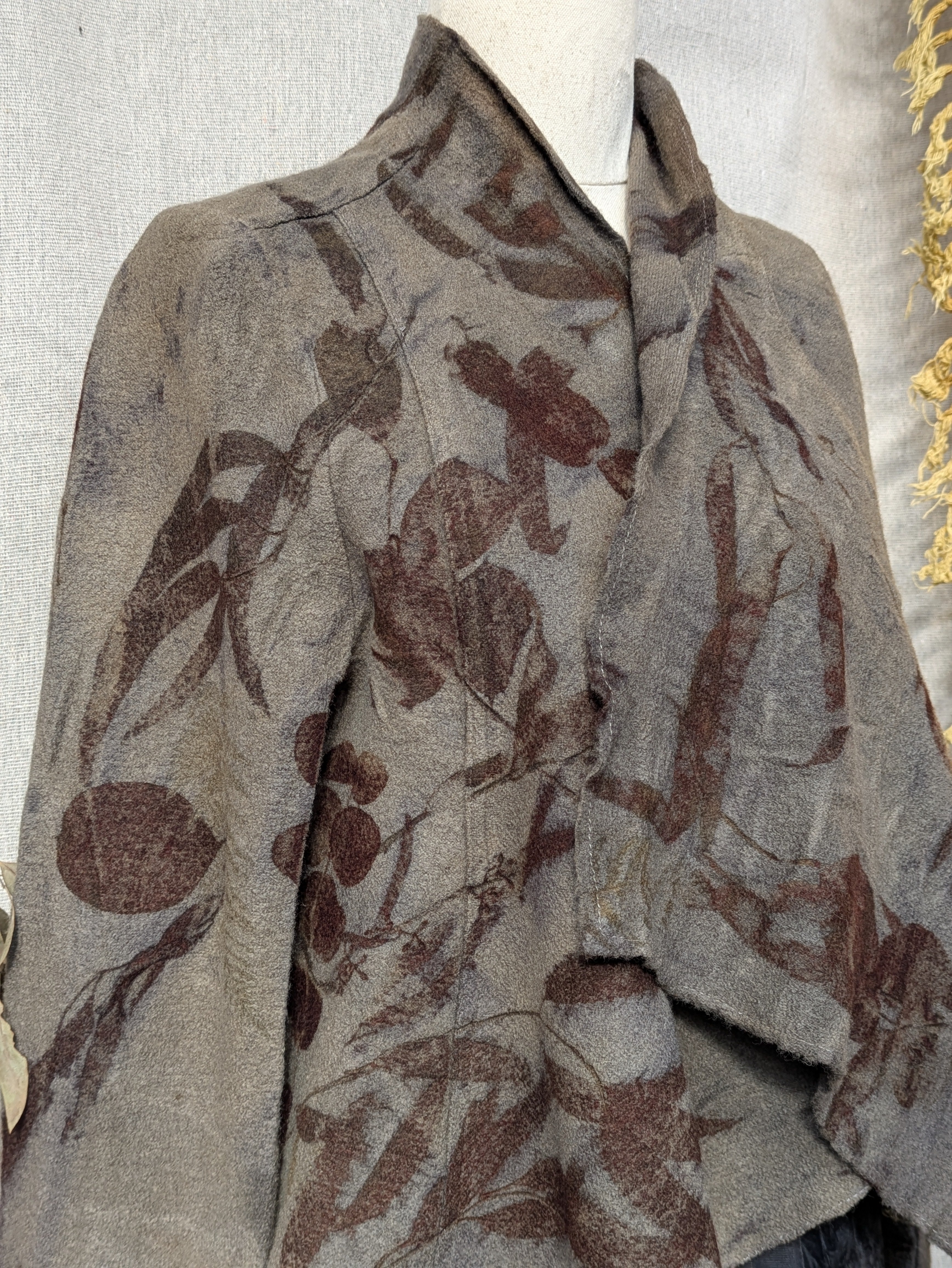 Eucalyptus Printed Pure Wool Jacket