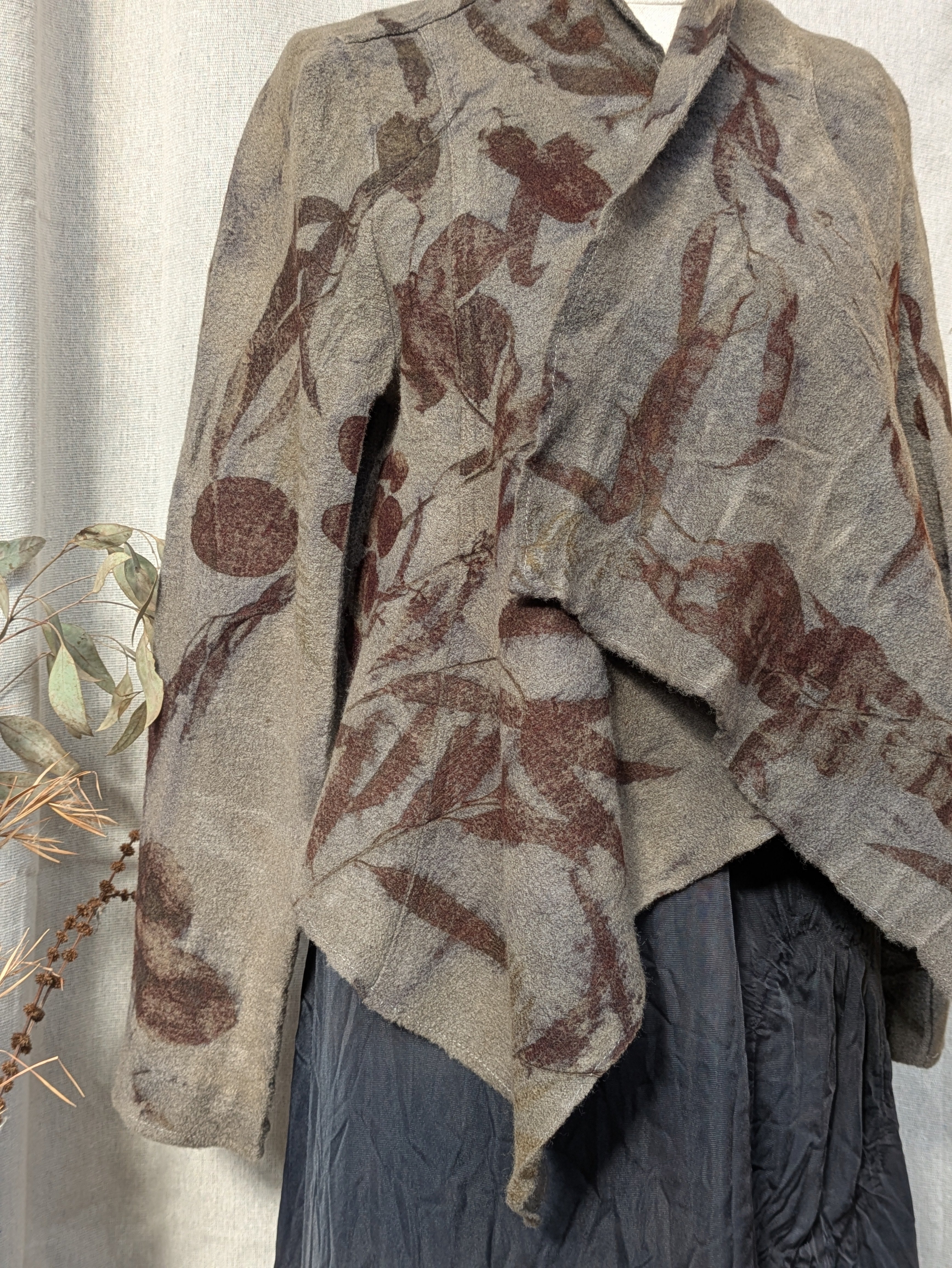 Eucalyptus Printed Pure Wool Jacket