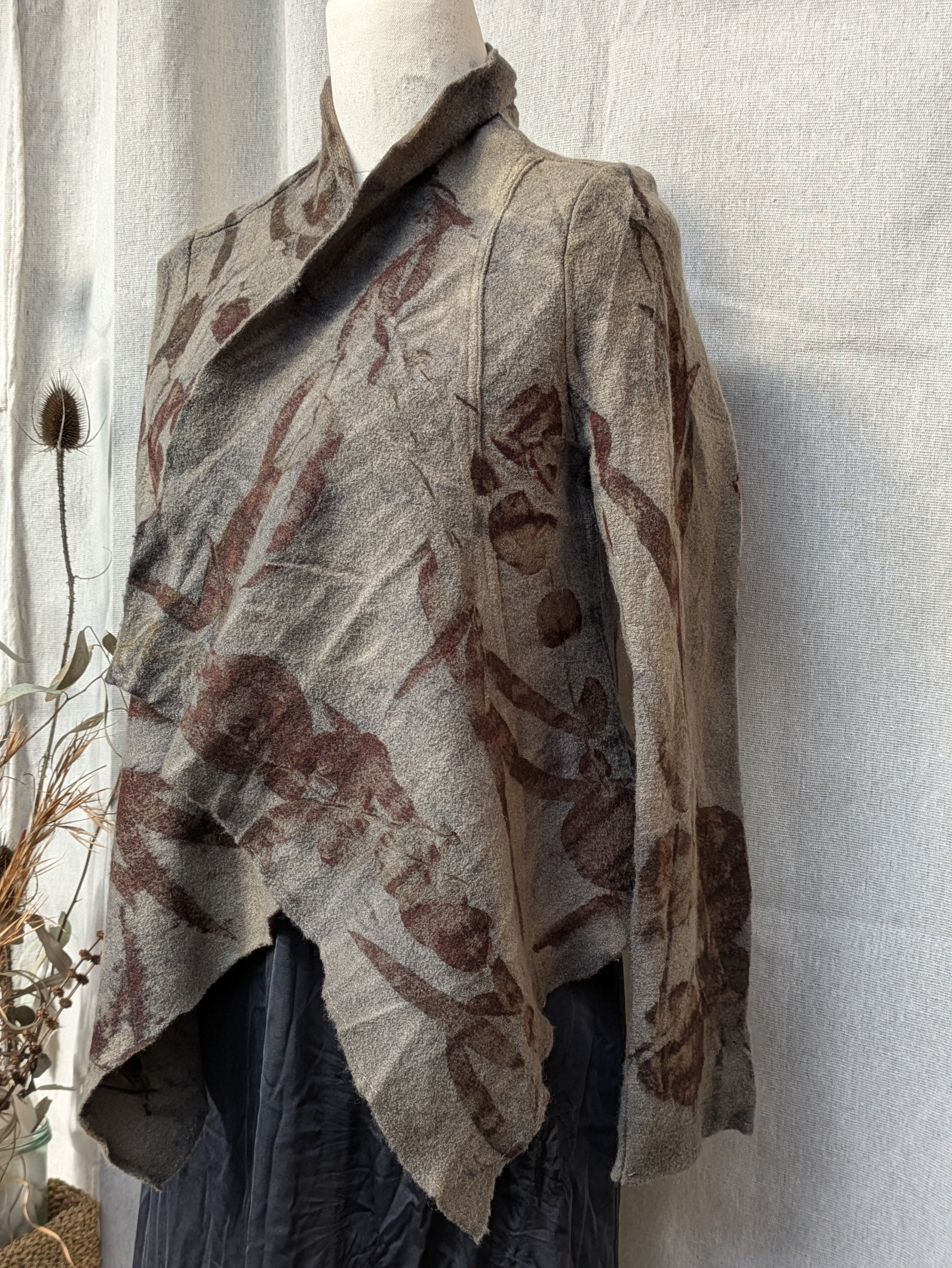 Eucalyptus Printed Pure Wool Jacket