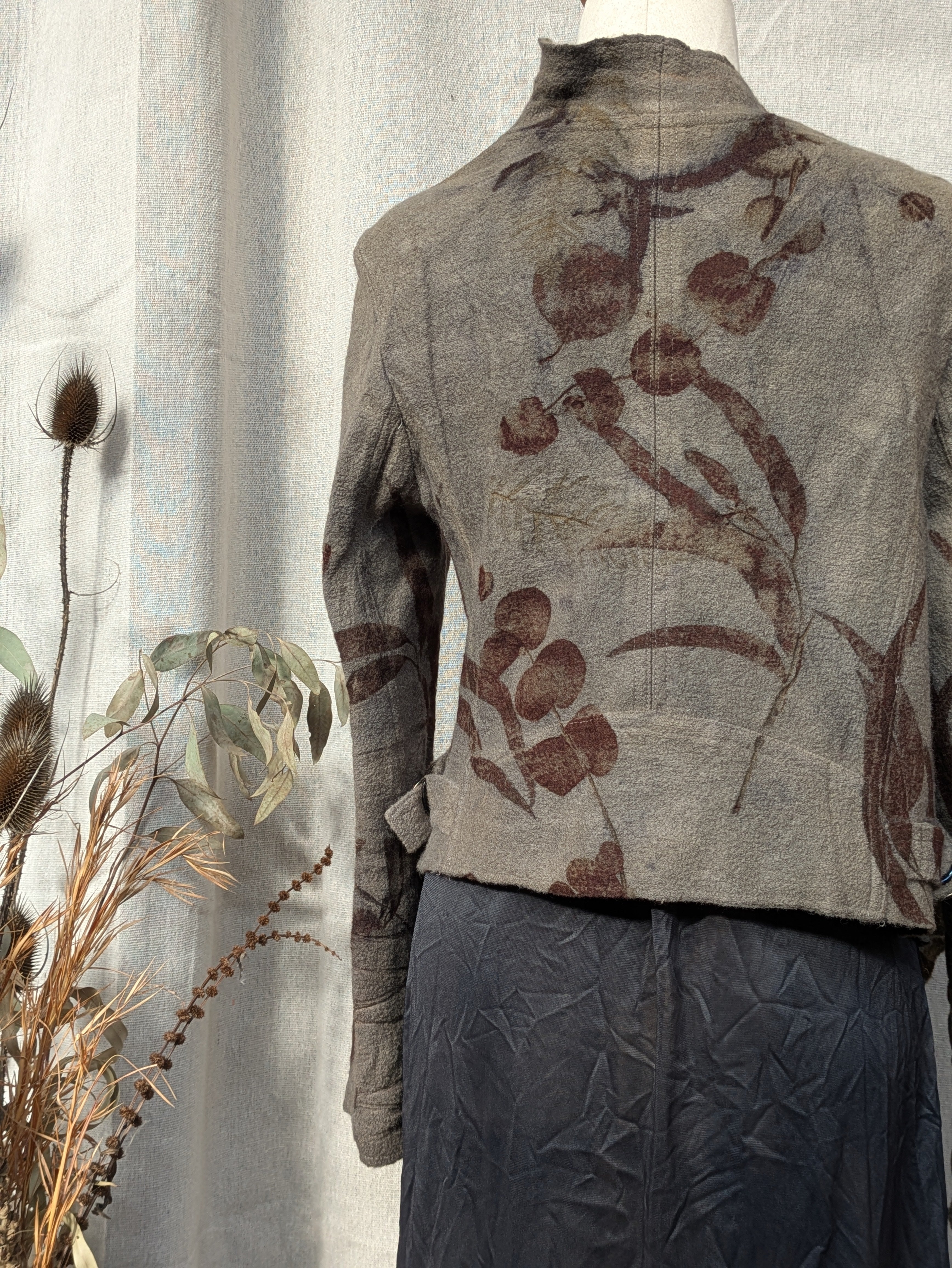 Eucalyptus Printed Pure Wool Jacket