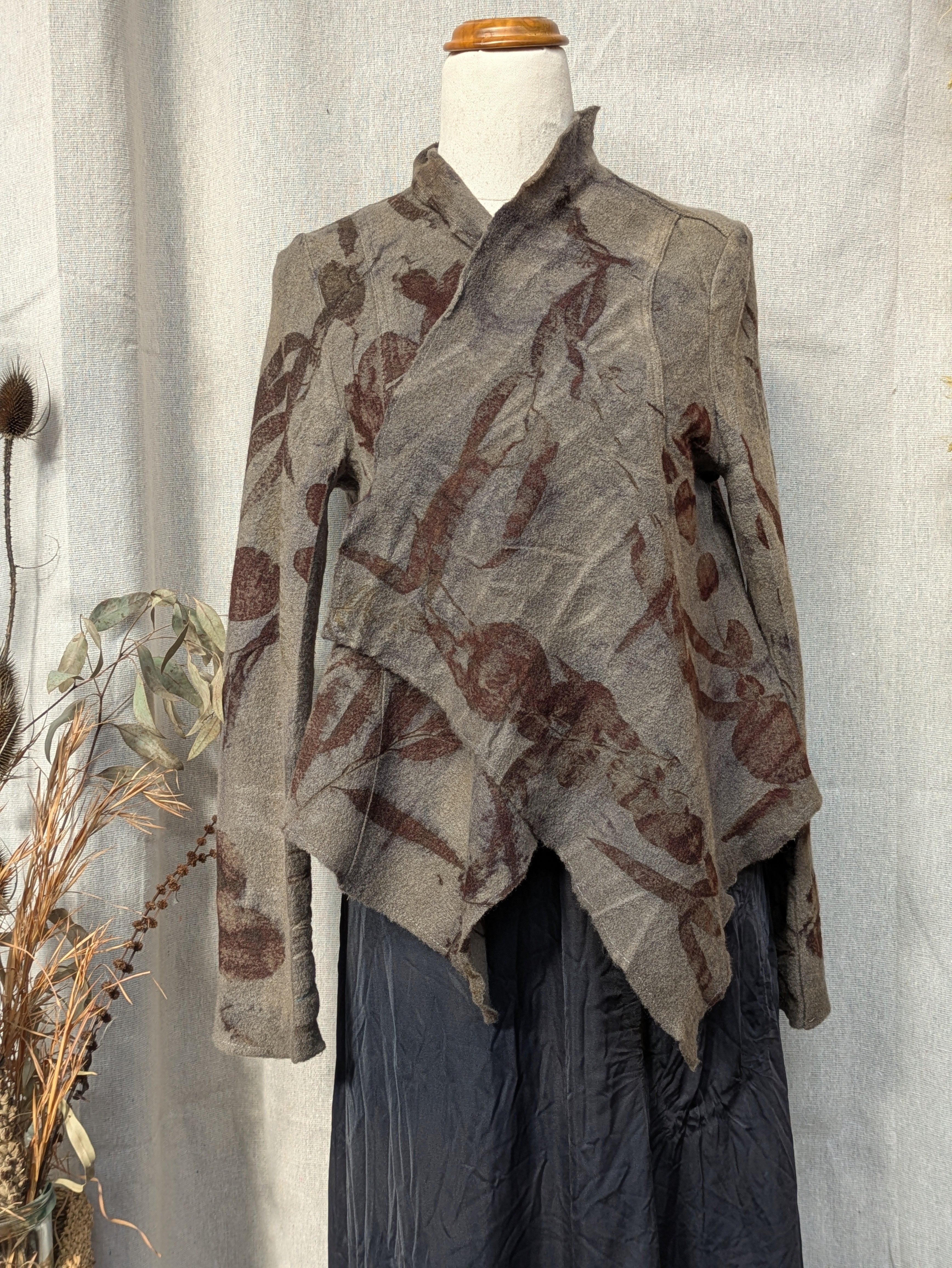 Eucalyptus Printed Pure Wool Jacket