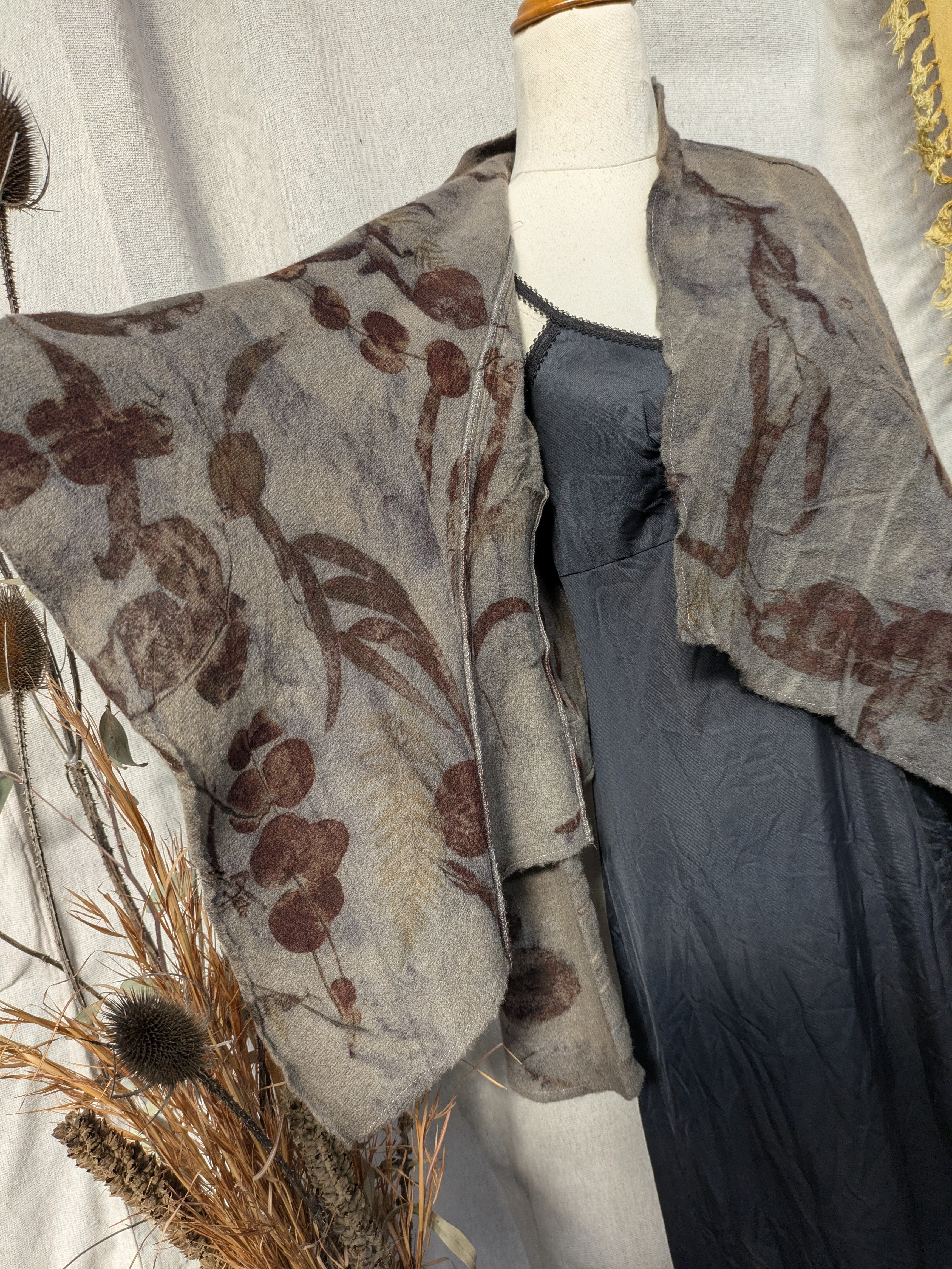 Eucalyptus Printed Pure Wool Jacket