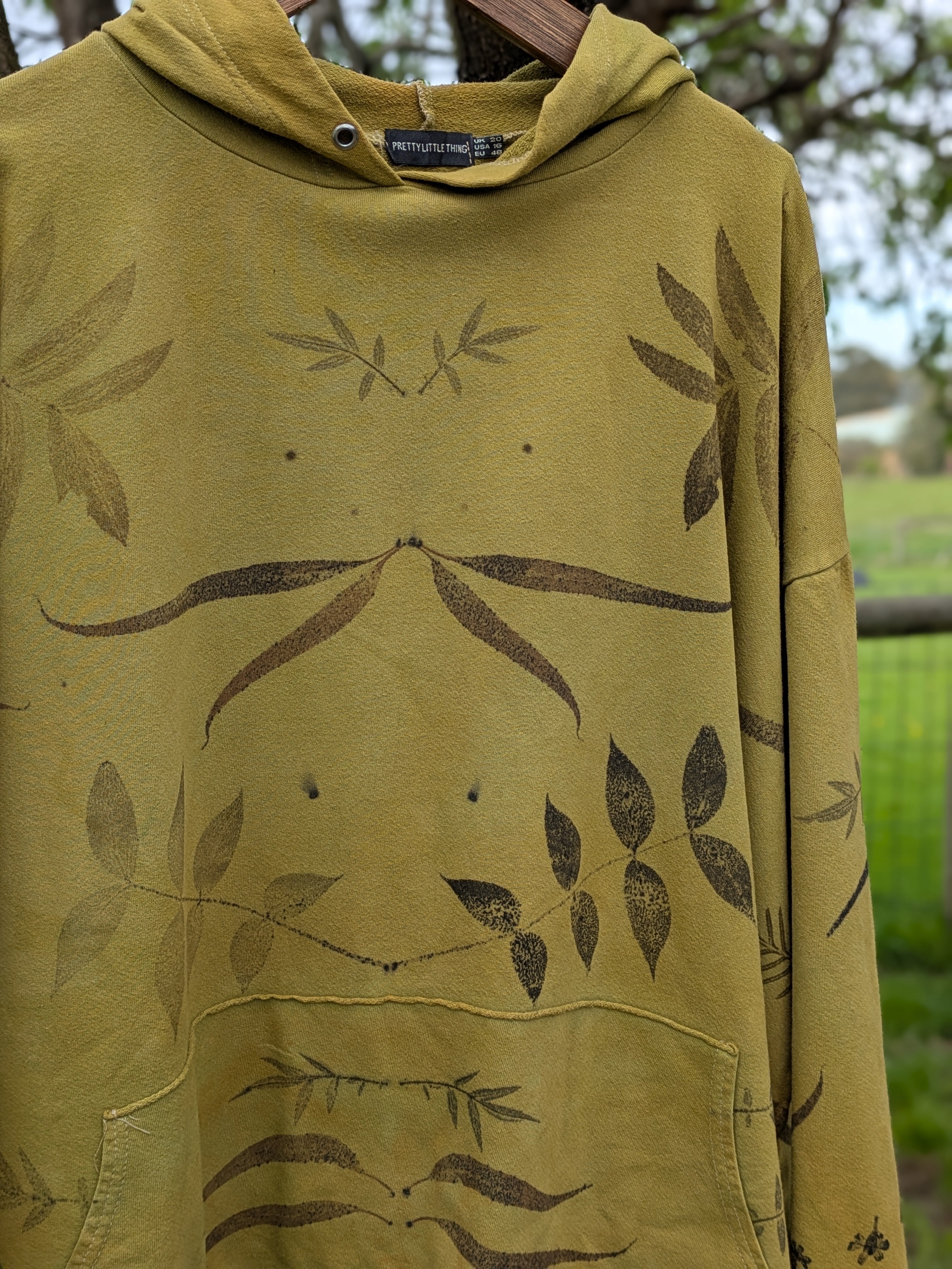 Upcycled Botanical Heavy Hood ~ Moss ~ XXL