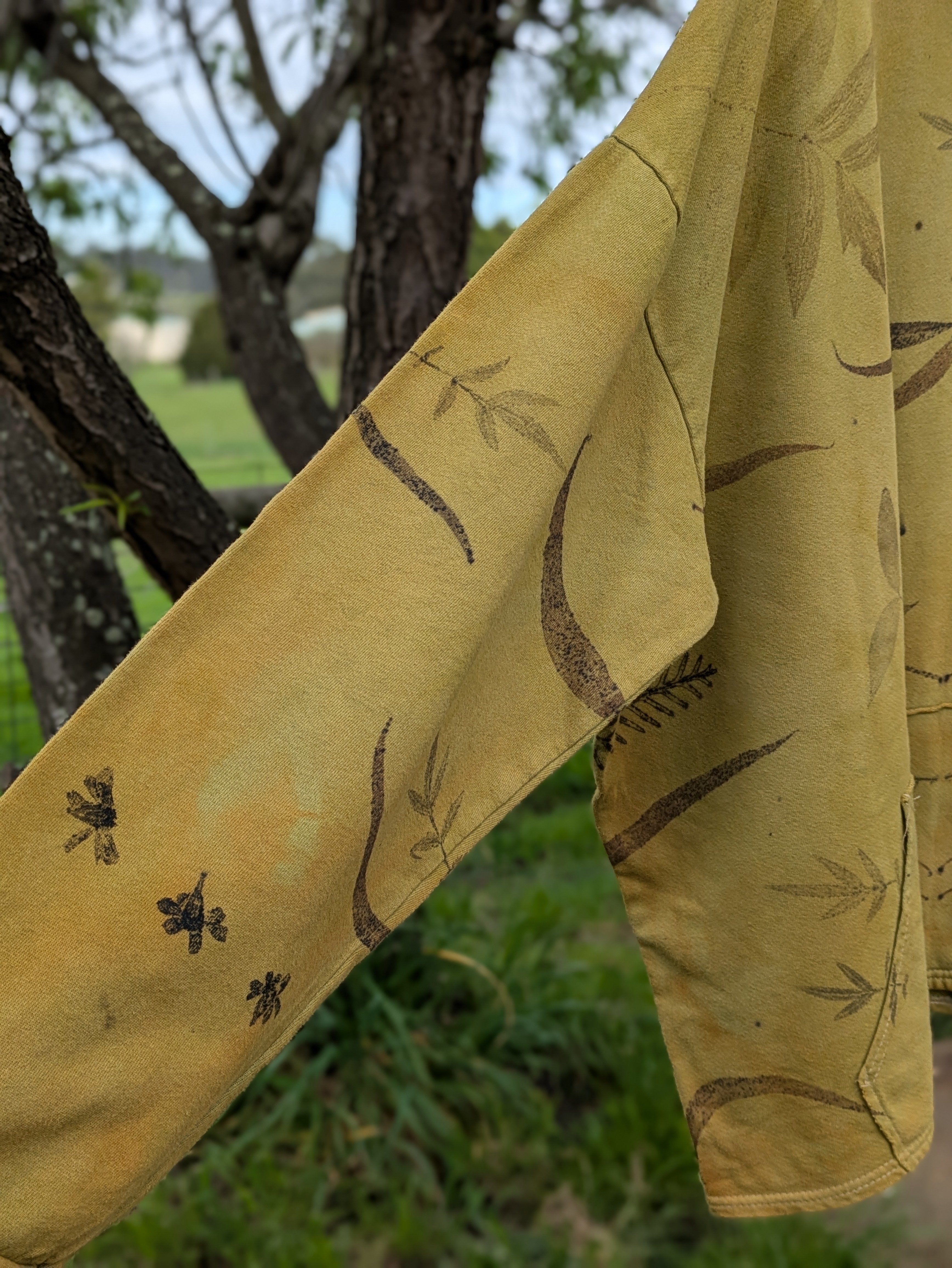 Upcycled Botanical Heavy Hood ~ Moss ~ XXL