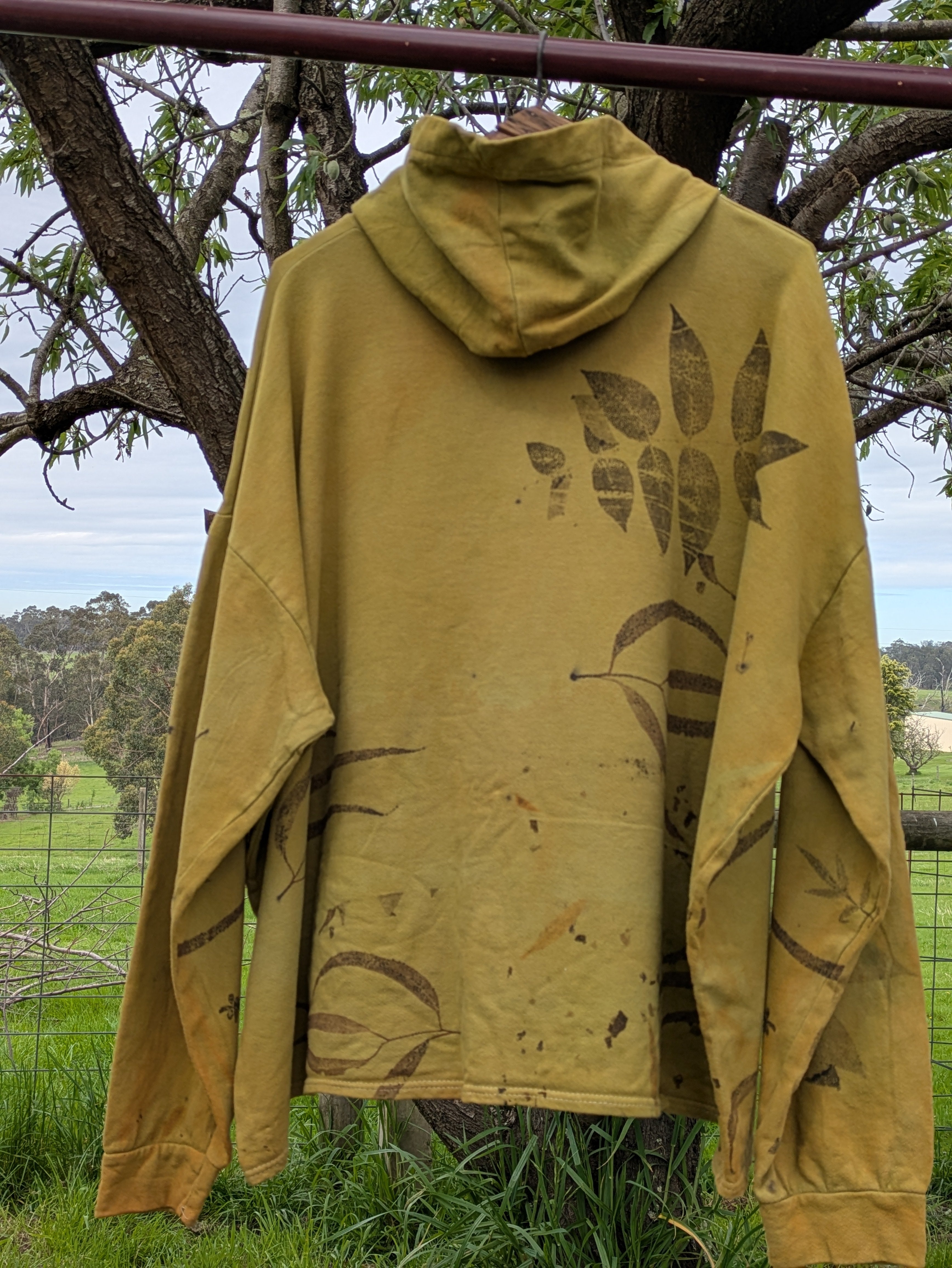 Upcycled Botanical Heavy Hood ~ Moss ~ XXL