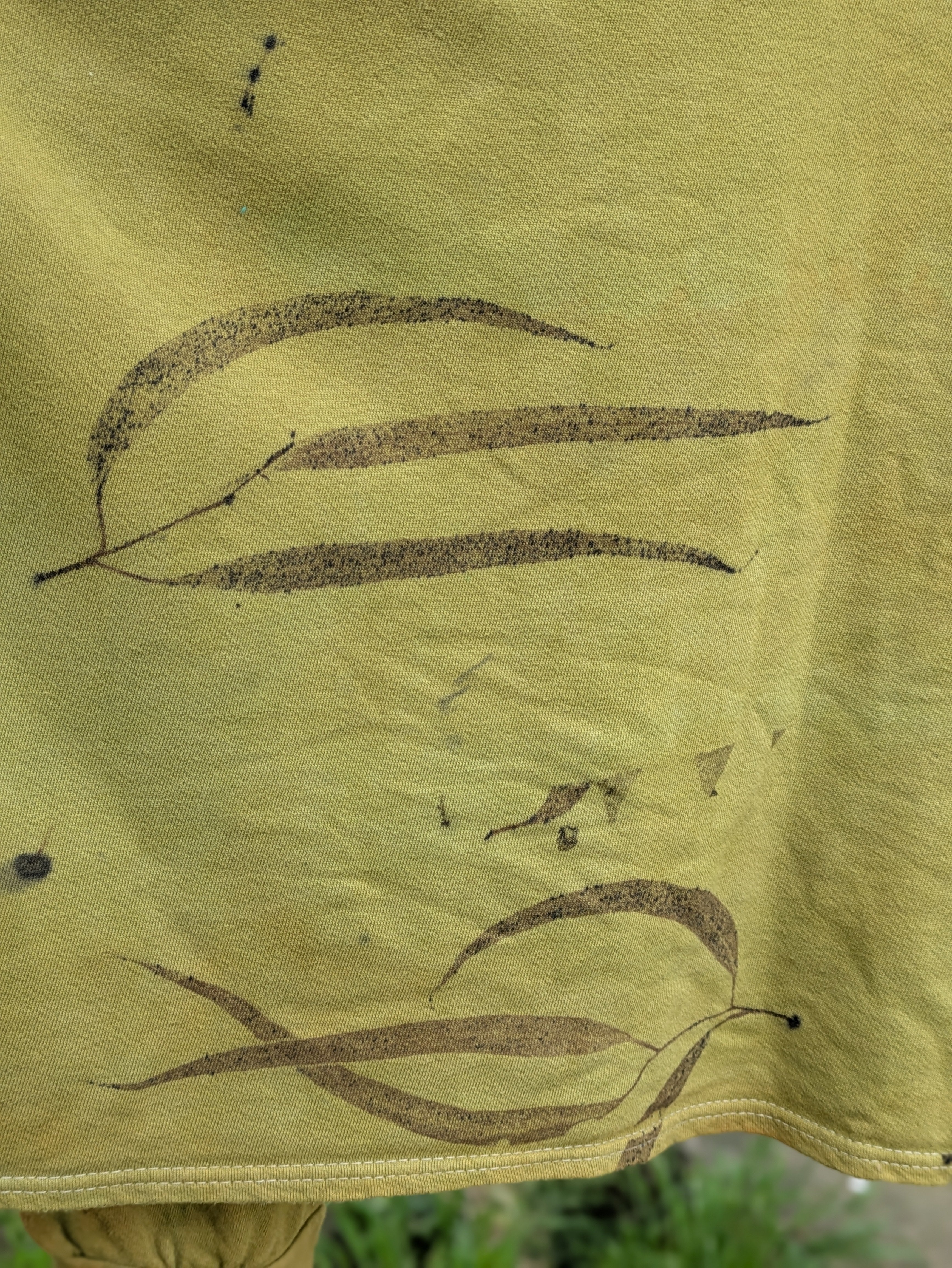 Upcycled Botanical Heavy Hood ~ Moss ~ XXL