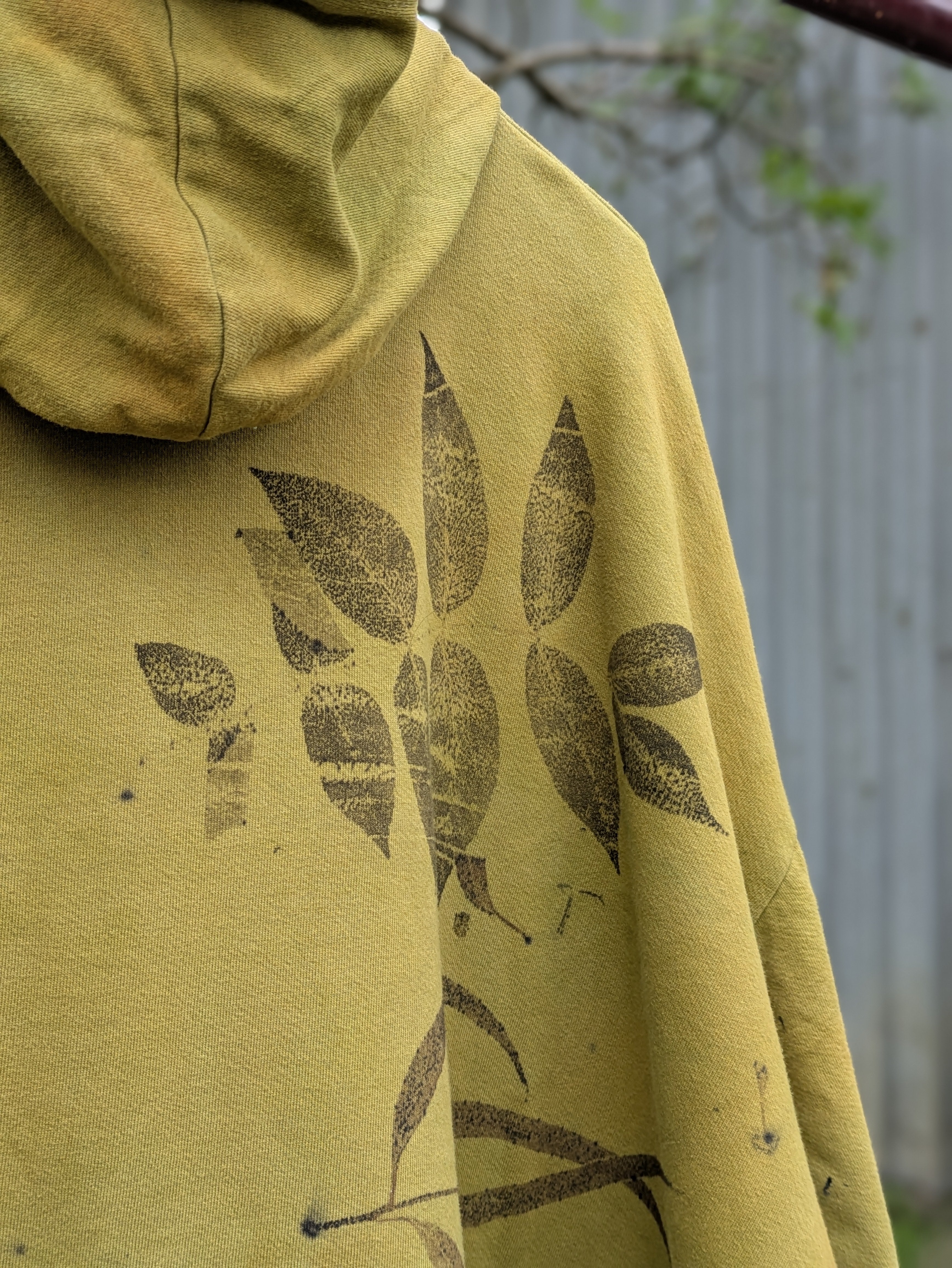 Upcycled Botanical Heavy Hood ~ Moss ~ XXL