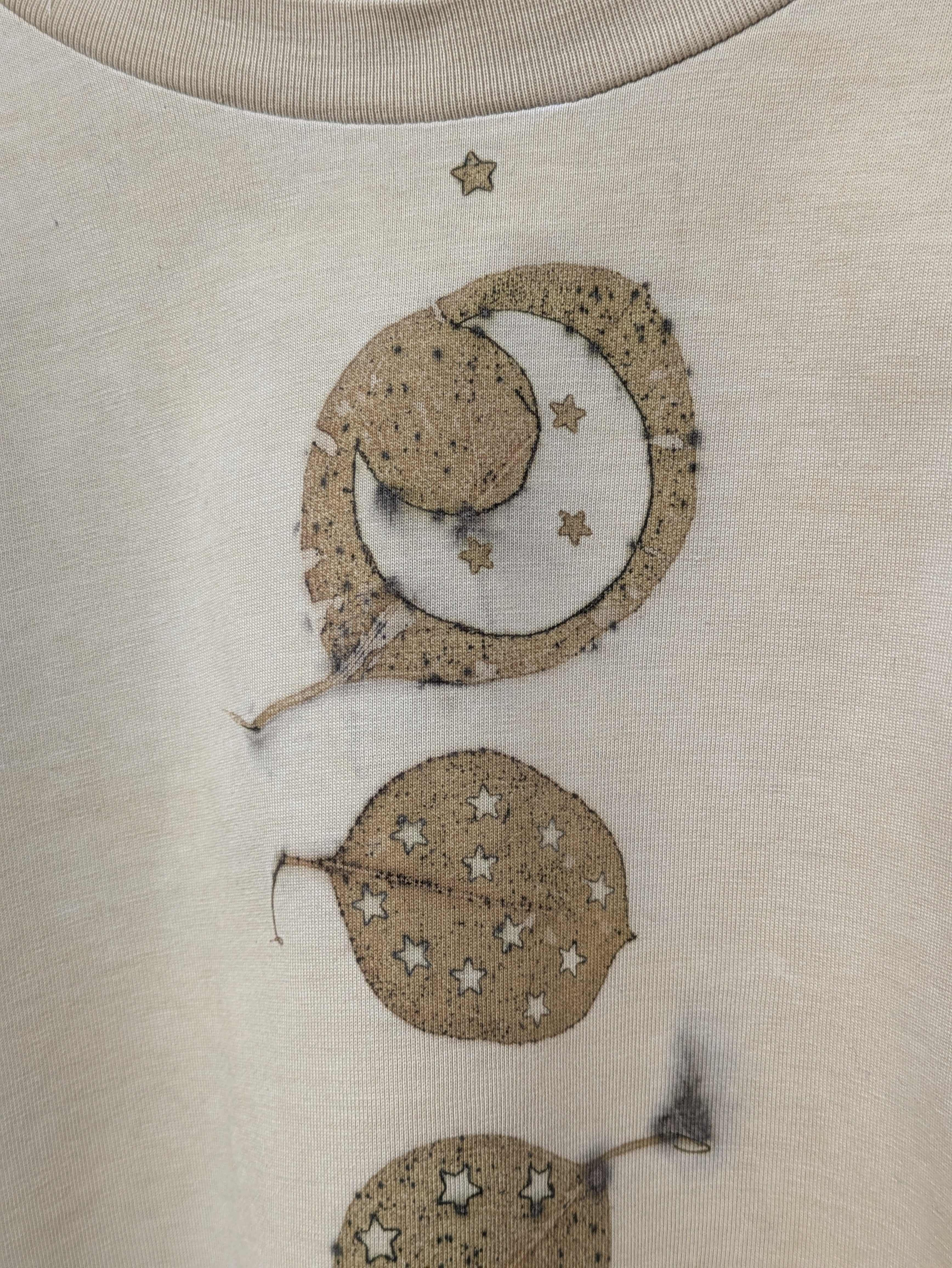 Cropped Heavy Cotton Tee ~ Star Leaf ~ M