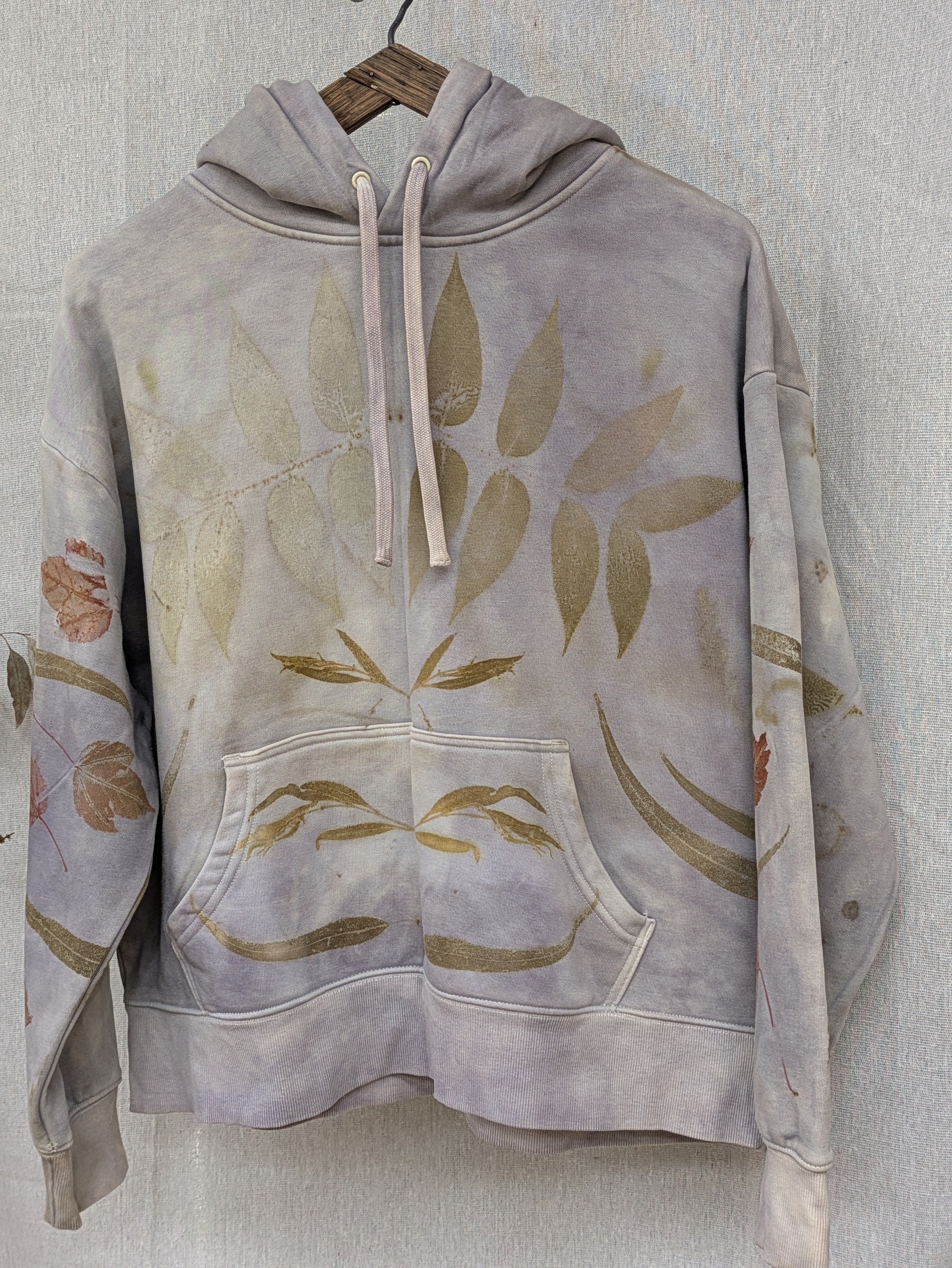 Botanical Heavy Hood ~  Dusky Walnut + Madder Leaf