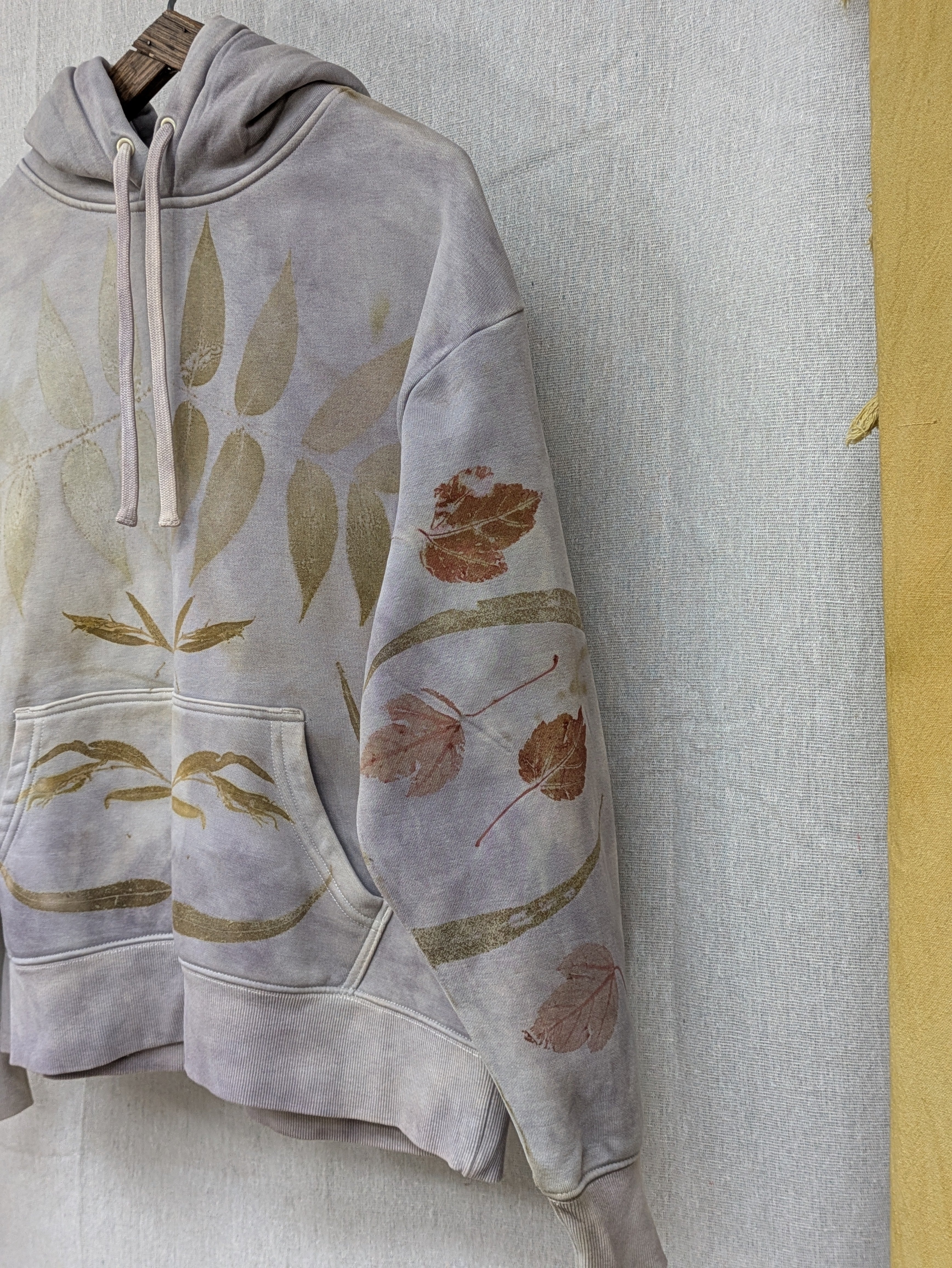 Botanical Heavy Hood ~  Dusky Walnut + Madder Leaf