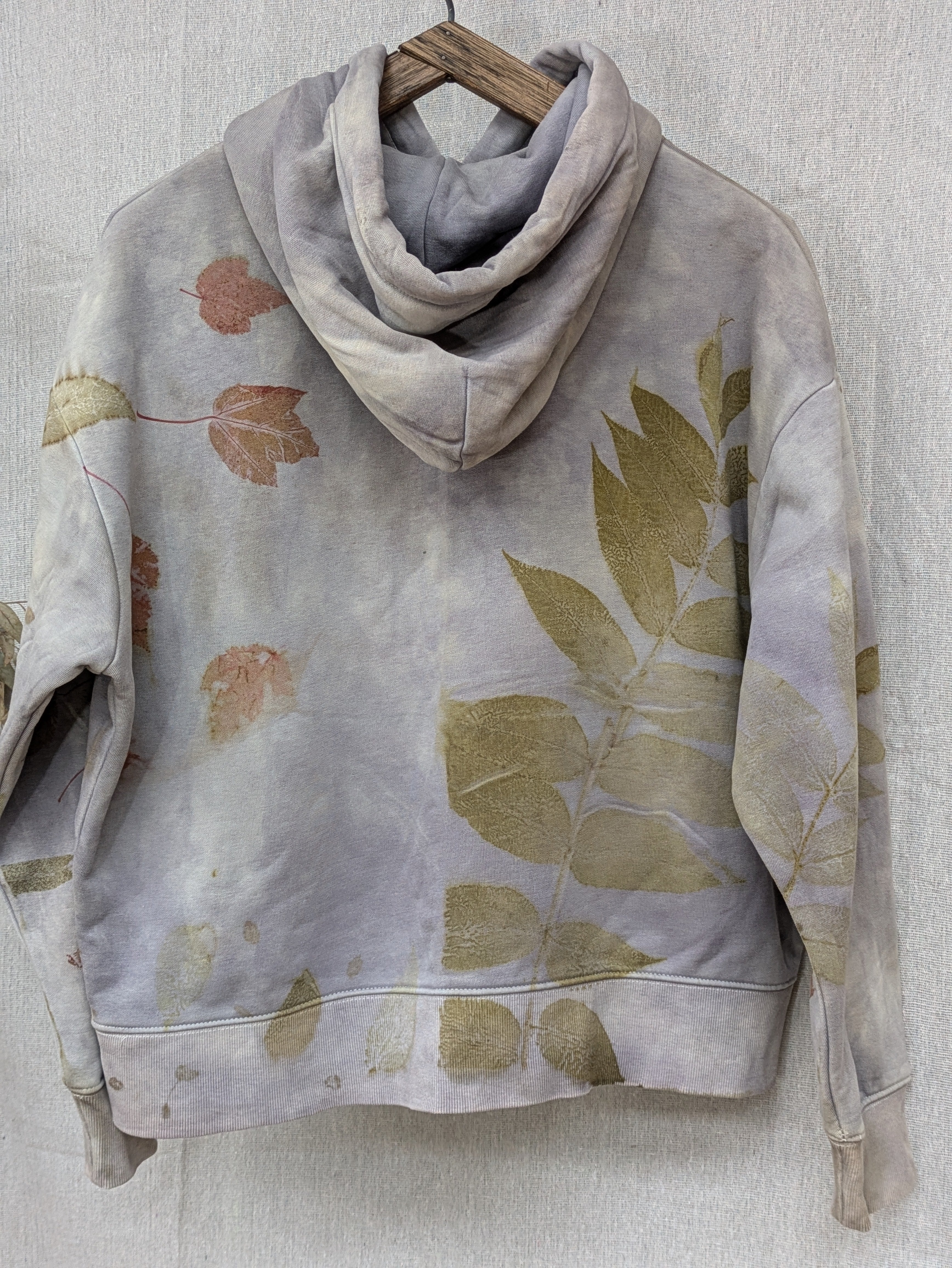 Botanical Heavy Hood ~  Dusky Walnut + Madder Leaf