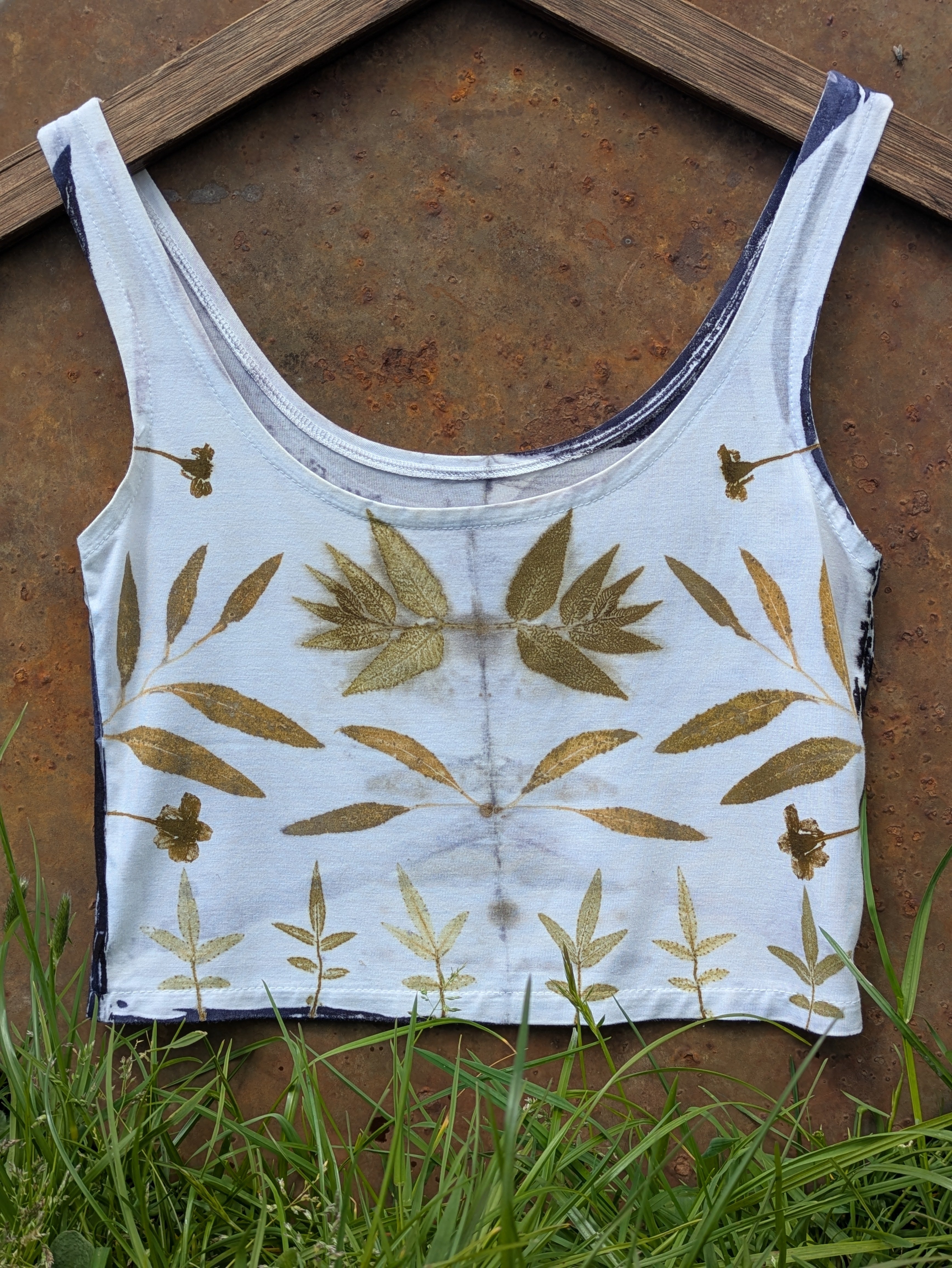 Bamboo Crop Top ~ Marigold Pearl