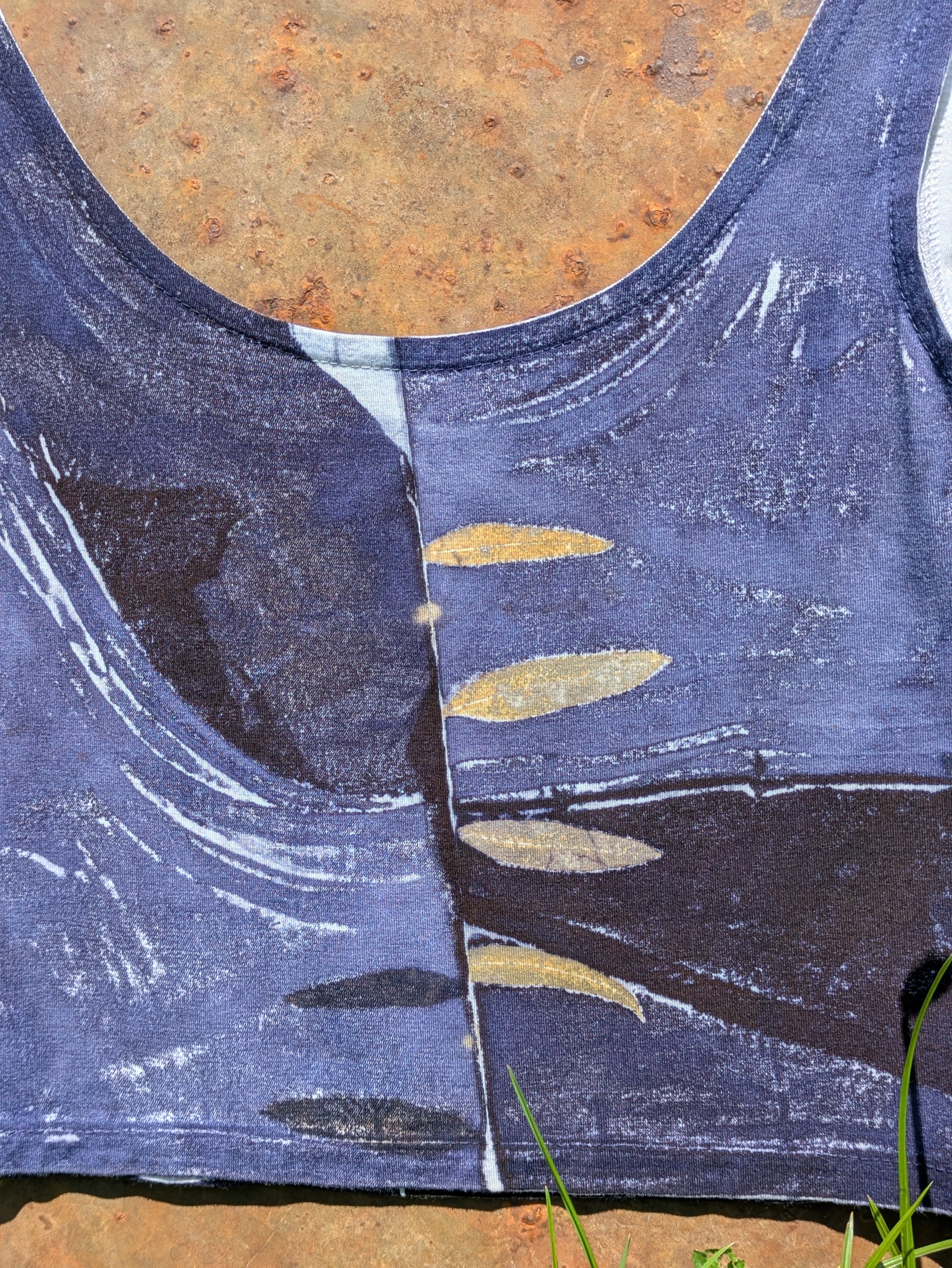 Bamboo Crop Top ~ Marigold Pearl