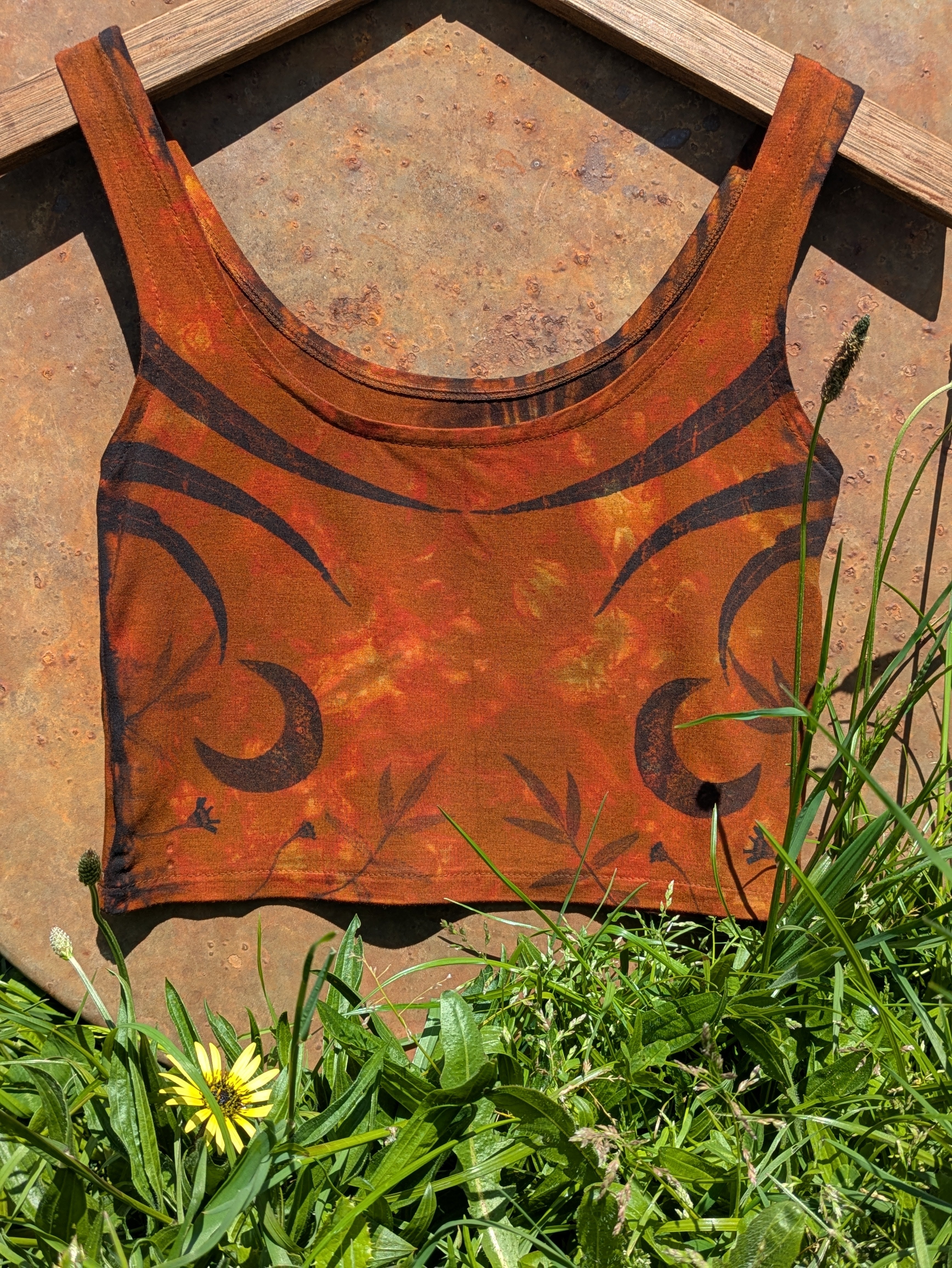 Bamboo Crop Top ~ Terracotta Moon