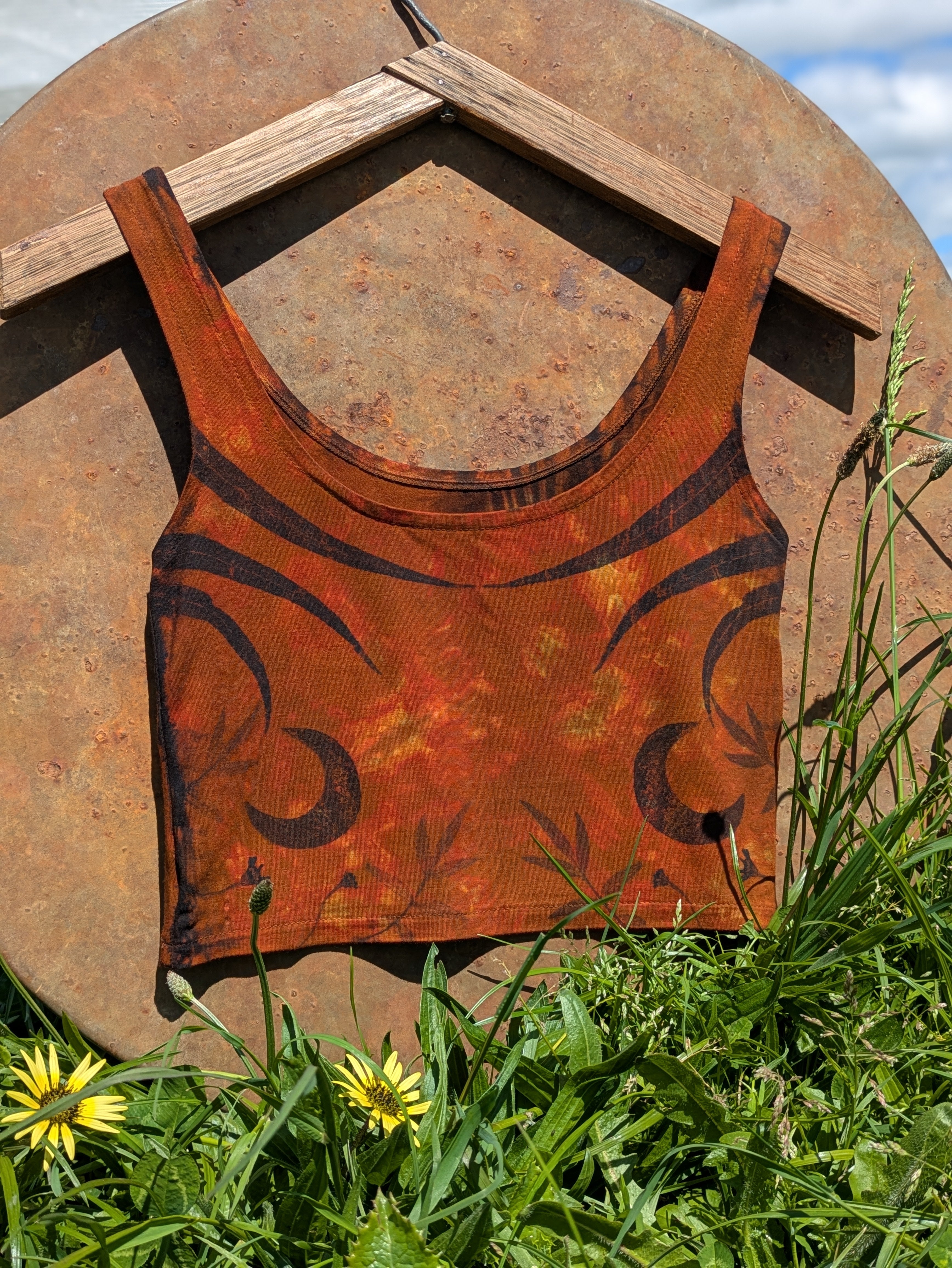 Bamboo Crop Top ~ Terracotta Moon