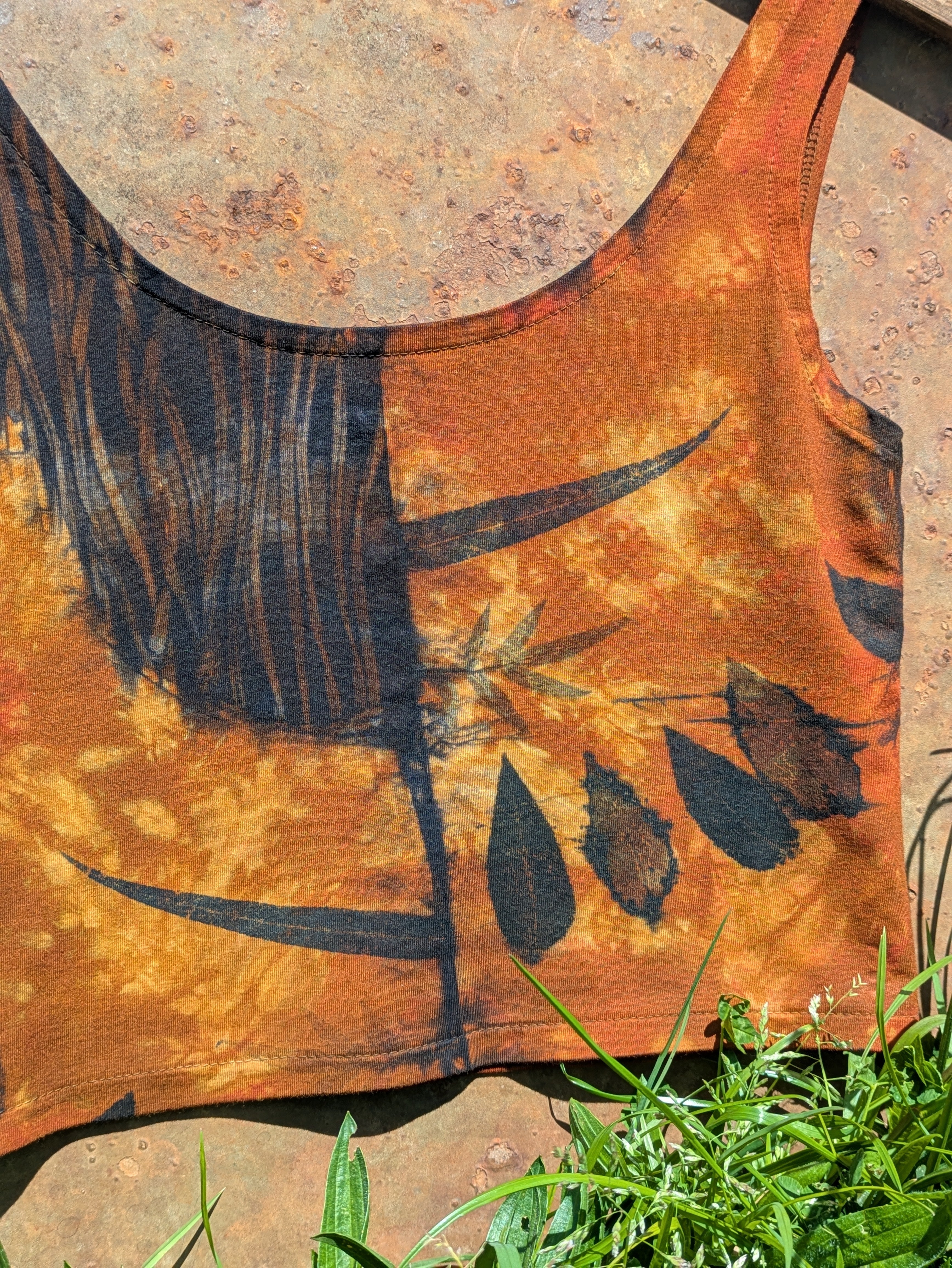 Bamboo Crop Top ~ Terracotta Moon