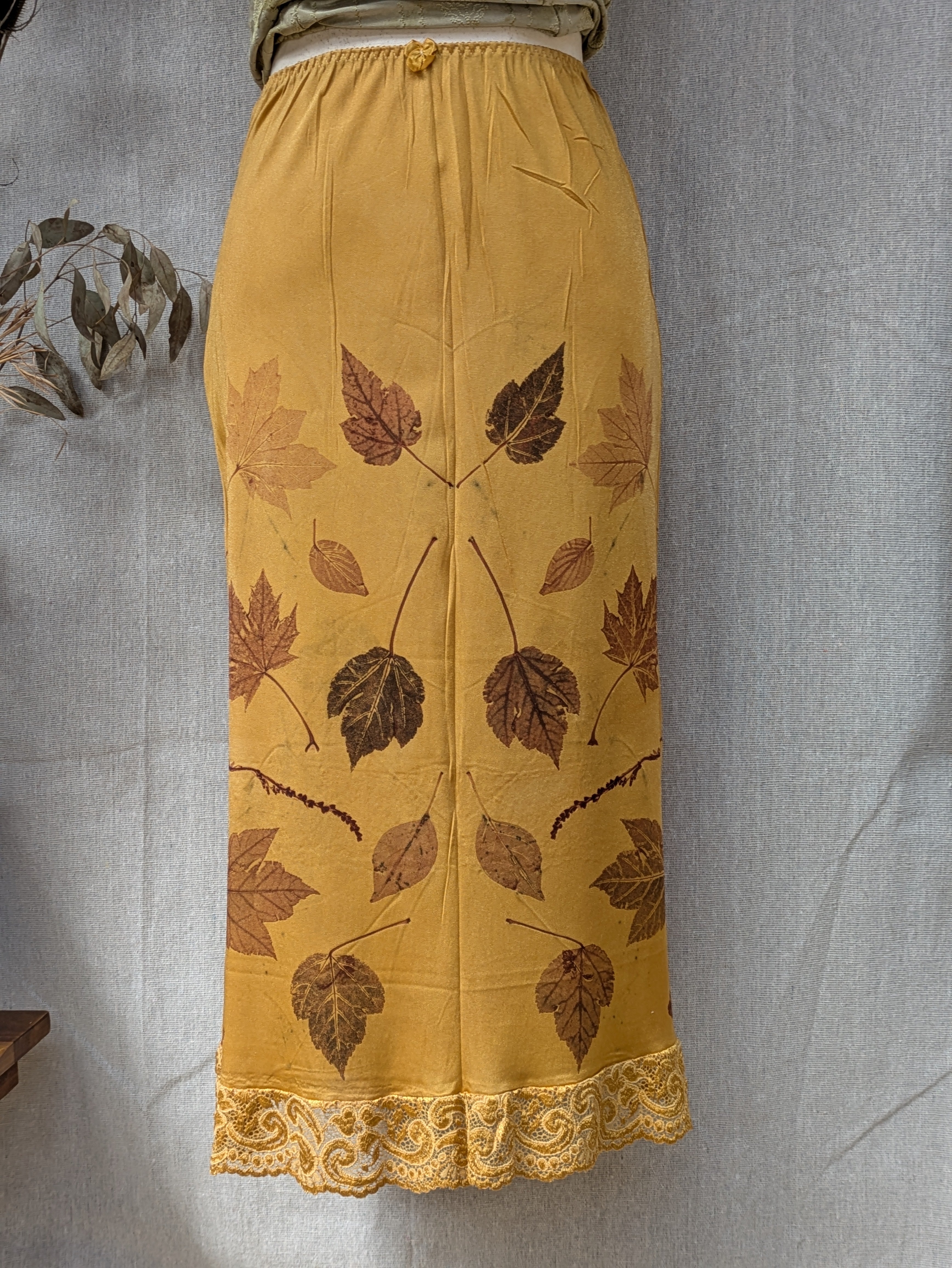 Vintage Lace Petticoat Skirt ~ Saffron Autumn