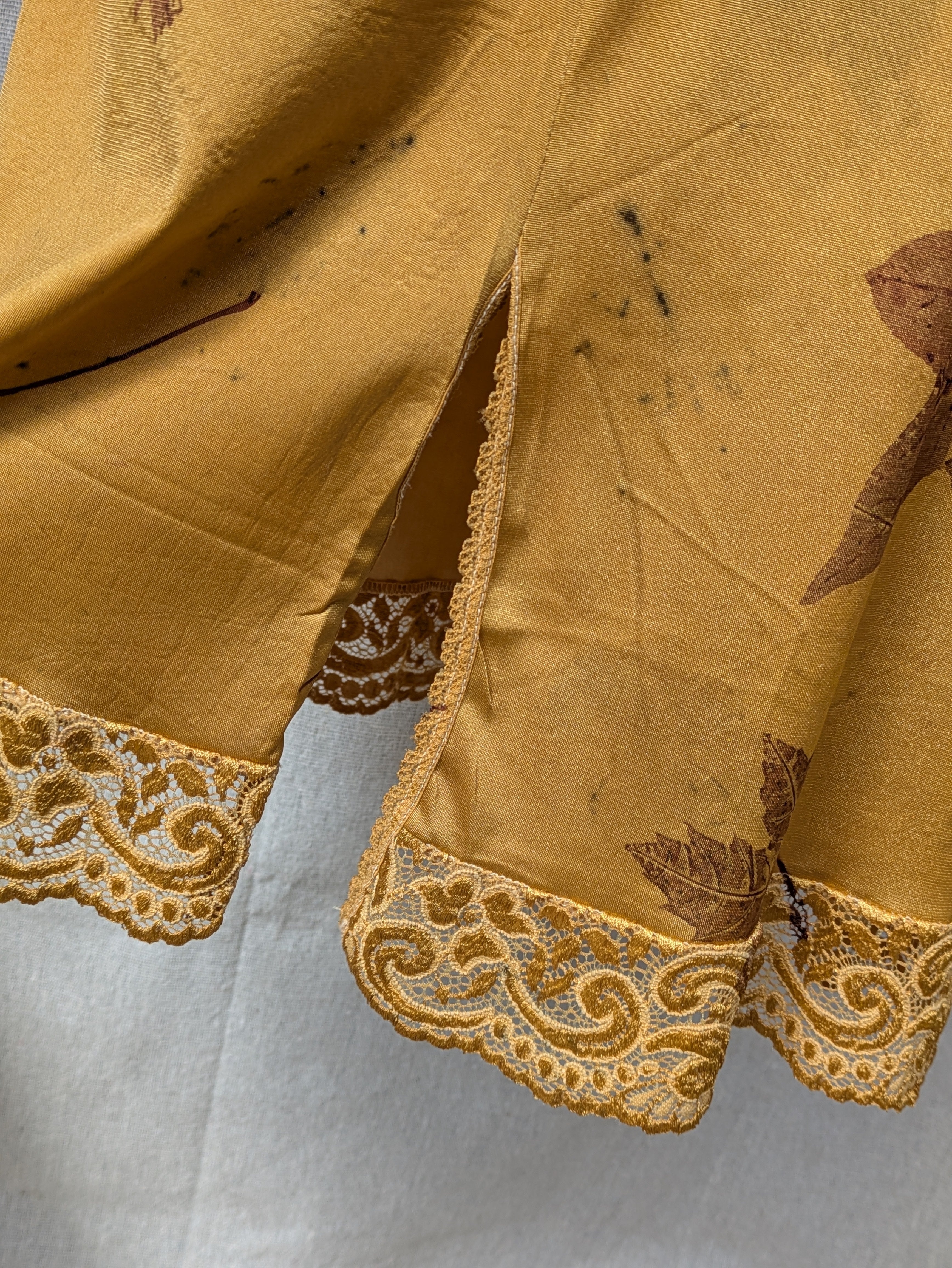 Vintage Lace Petticoat Skirt ~ Saffron Autumn