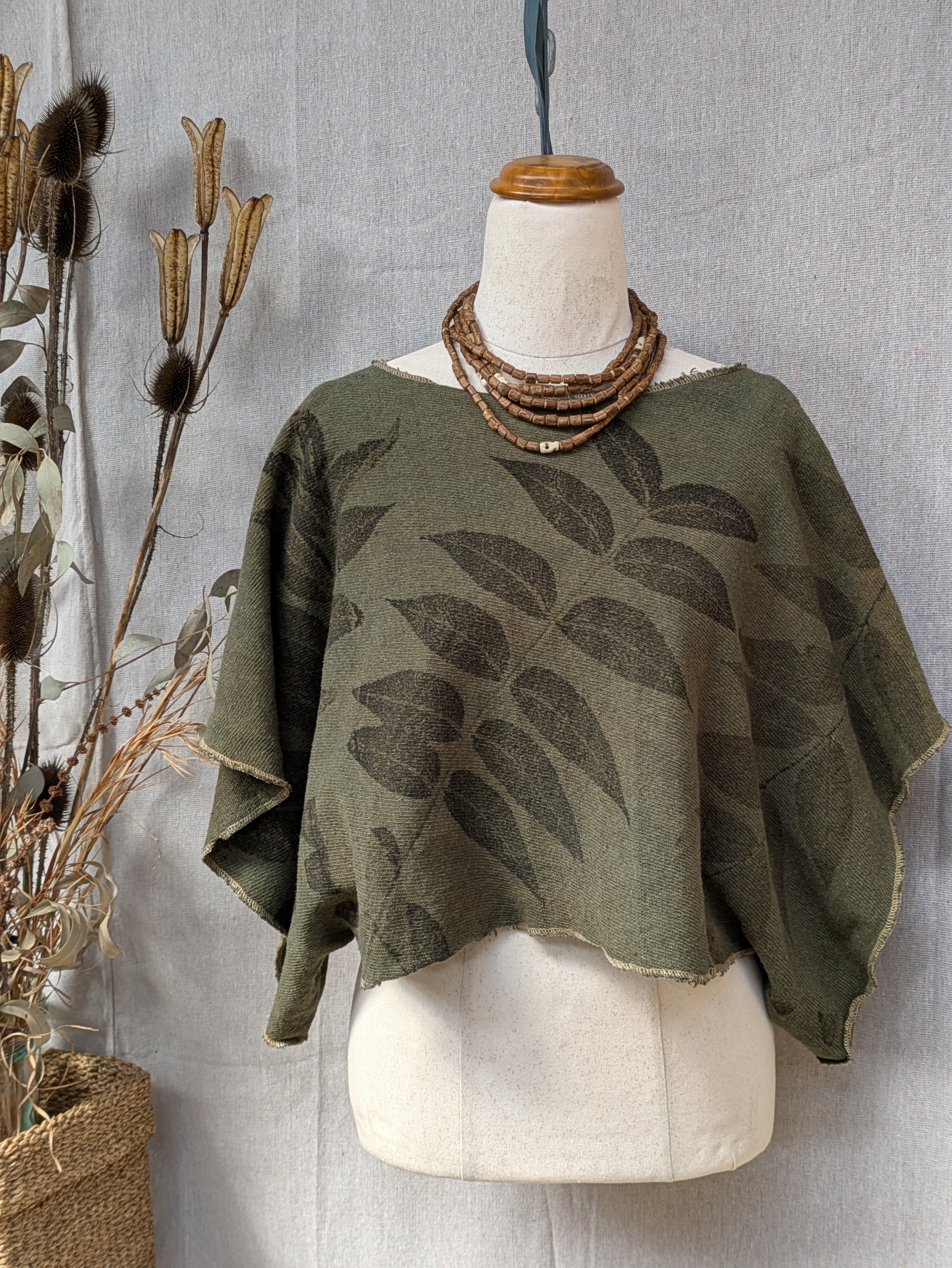 Remnant Yarn ~ Cotton Knit Shrug