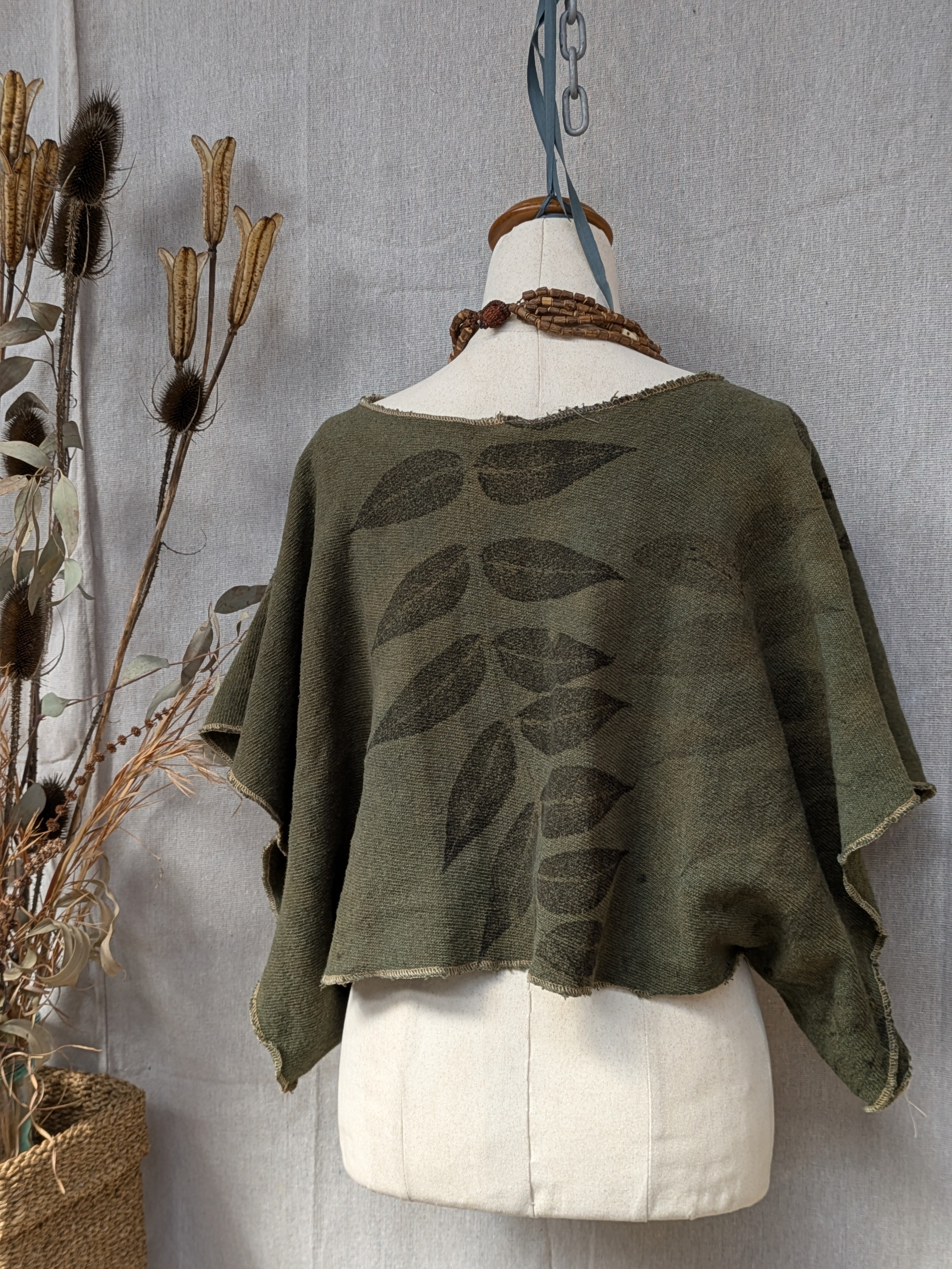 Remnant Yarn ~ Cotton Knit Shrug