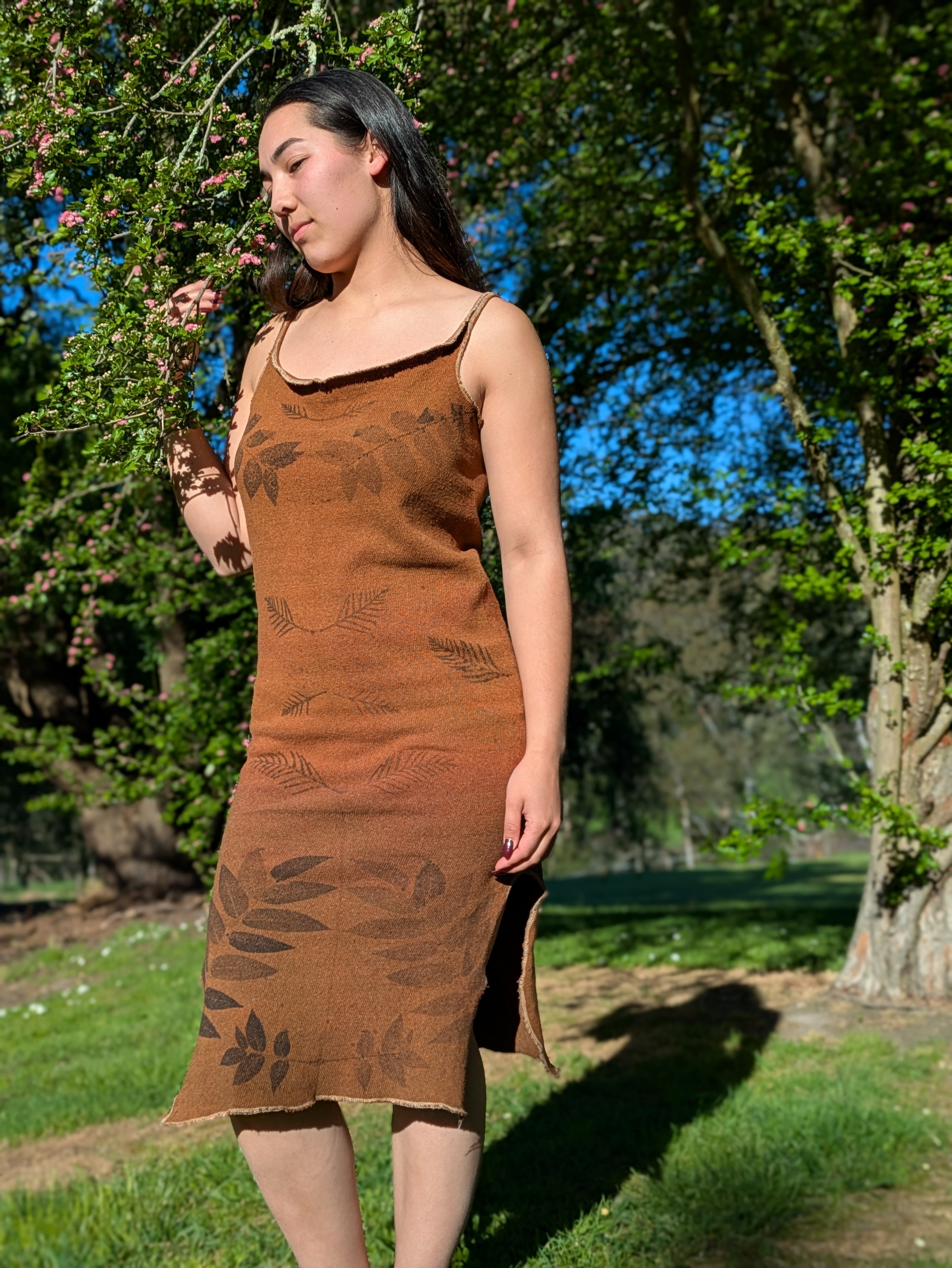 Ombre Cotton Knit Dress ~ M