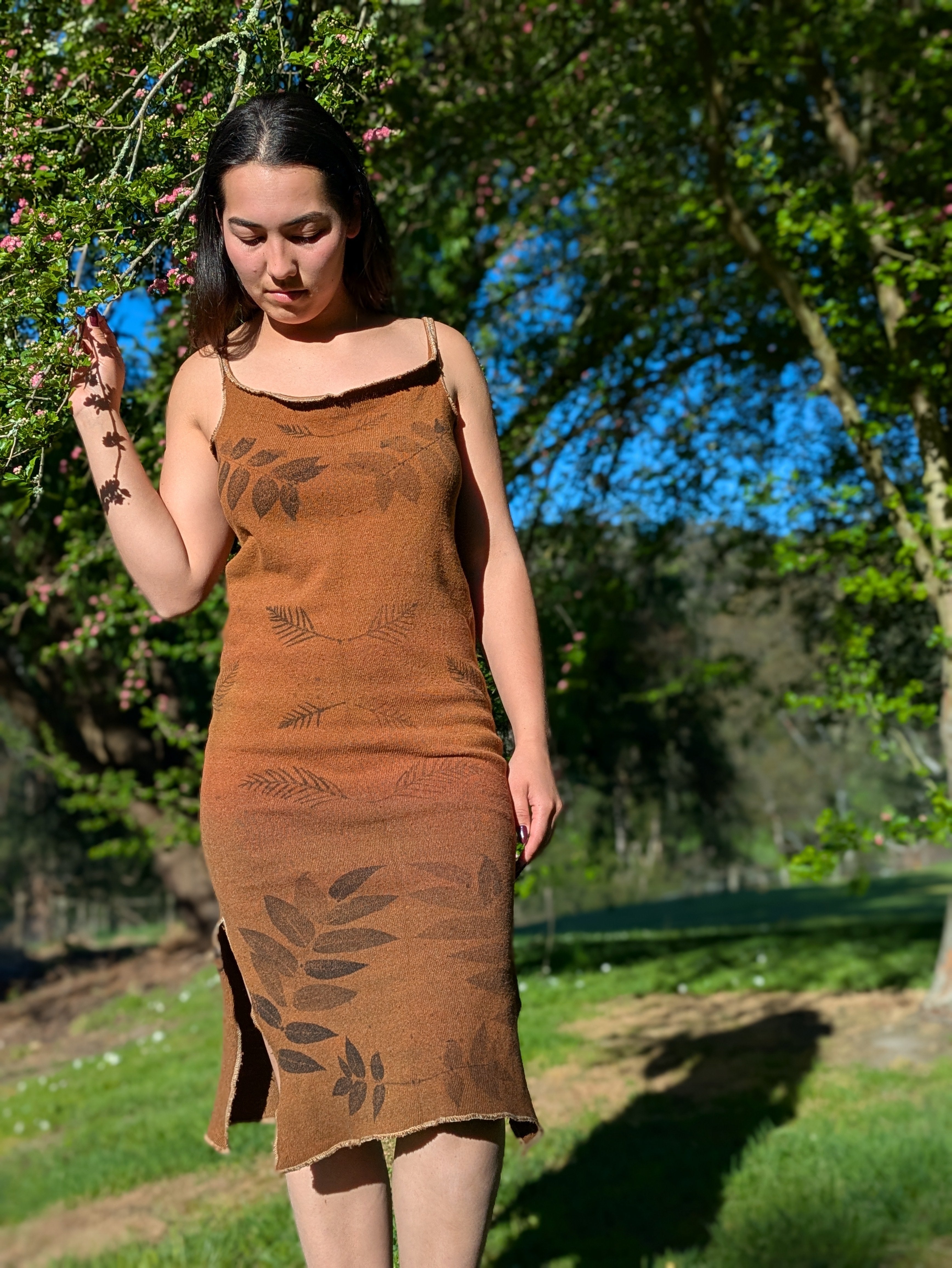 Ombre Cotton Knit Dress ~ M